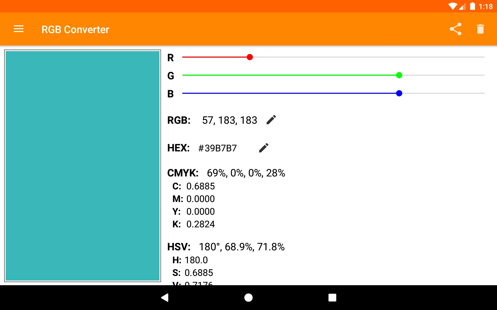 RGB converter | Indus Appstore | Screenshot