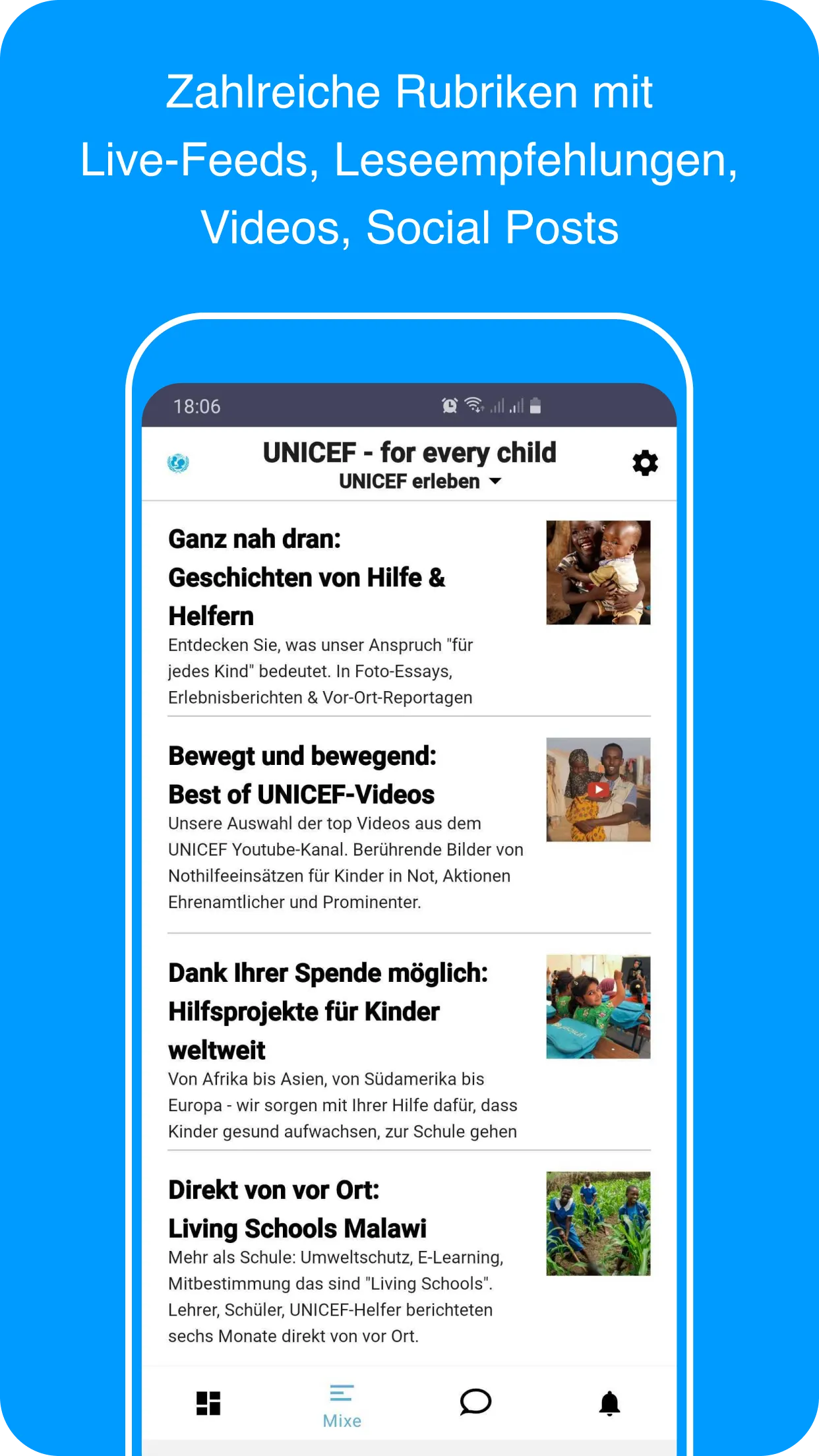 UNICEF erleben | Indus Appstore | Screenshot