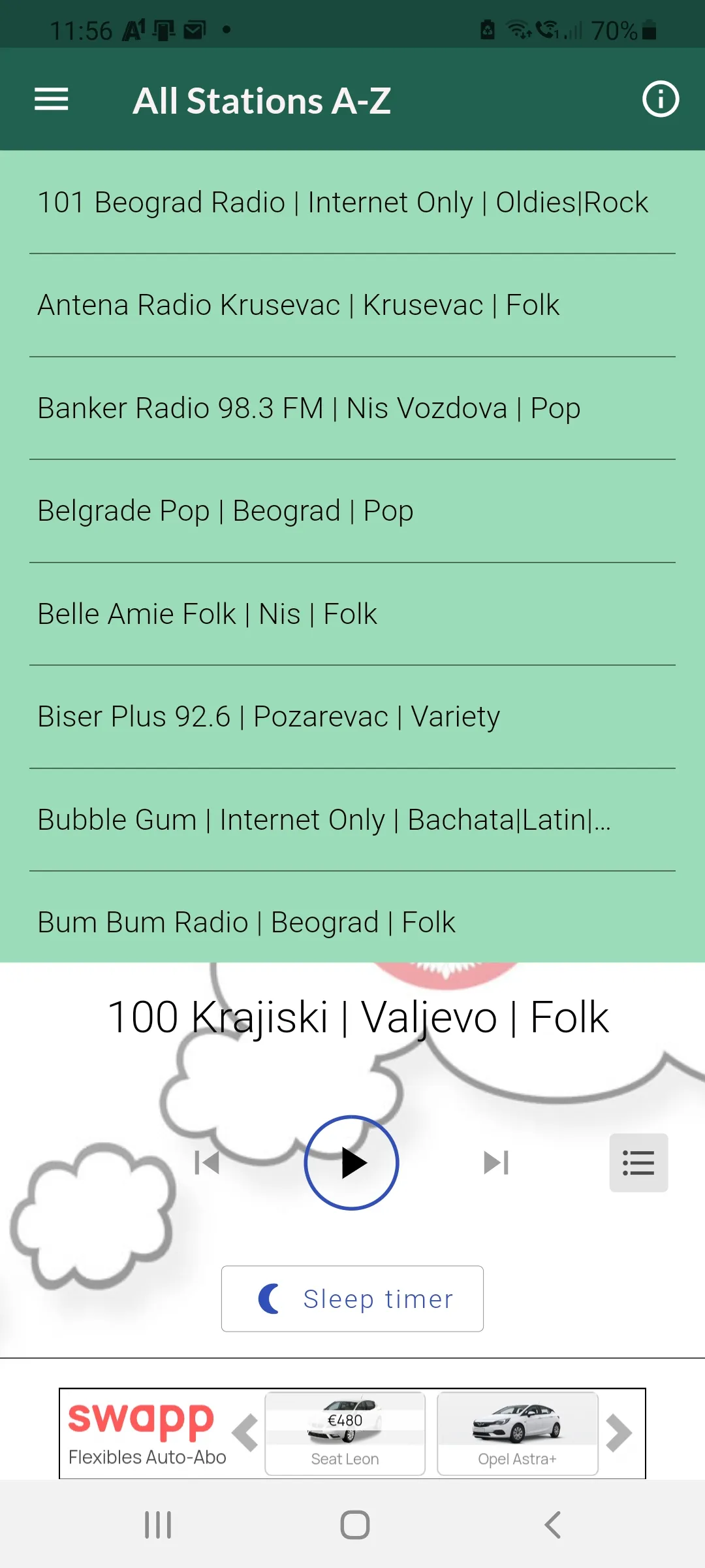 Serbian Online Radio Stations | Indus Appstore | Screenshot