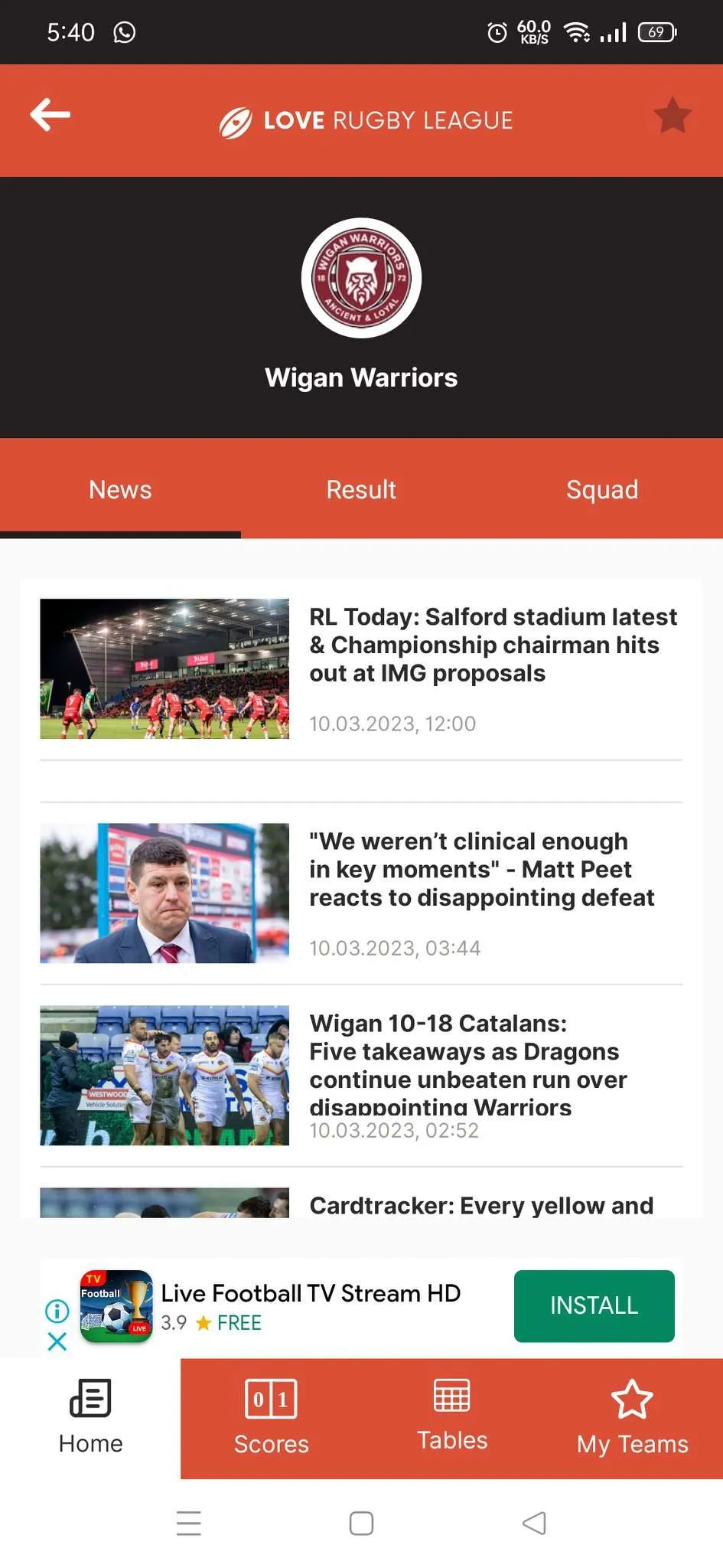 Love Rugby League. | Indus Appstore | Screenshot