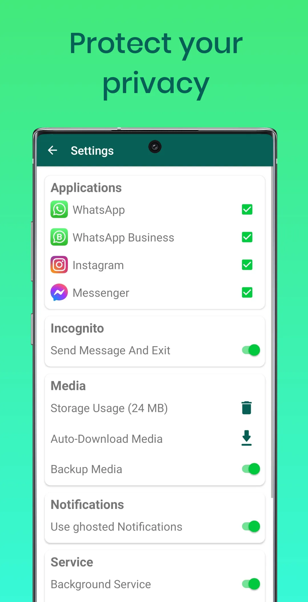 ghosted - Chat | Recover Media | Indus Appstore | Screenshot