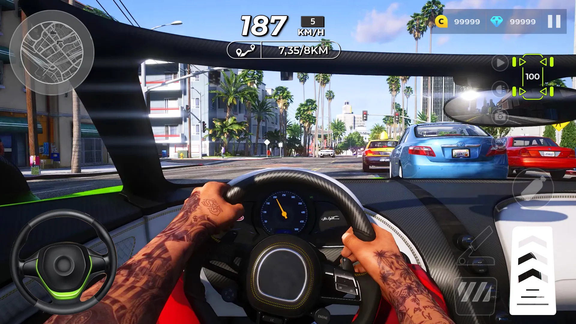 Street Racing Car: Night Vegas | Indus Appstore | Screenshot