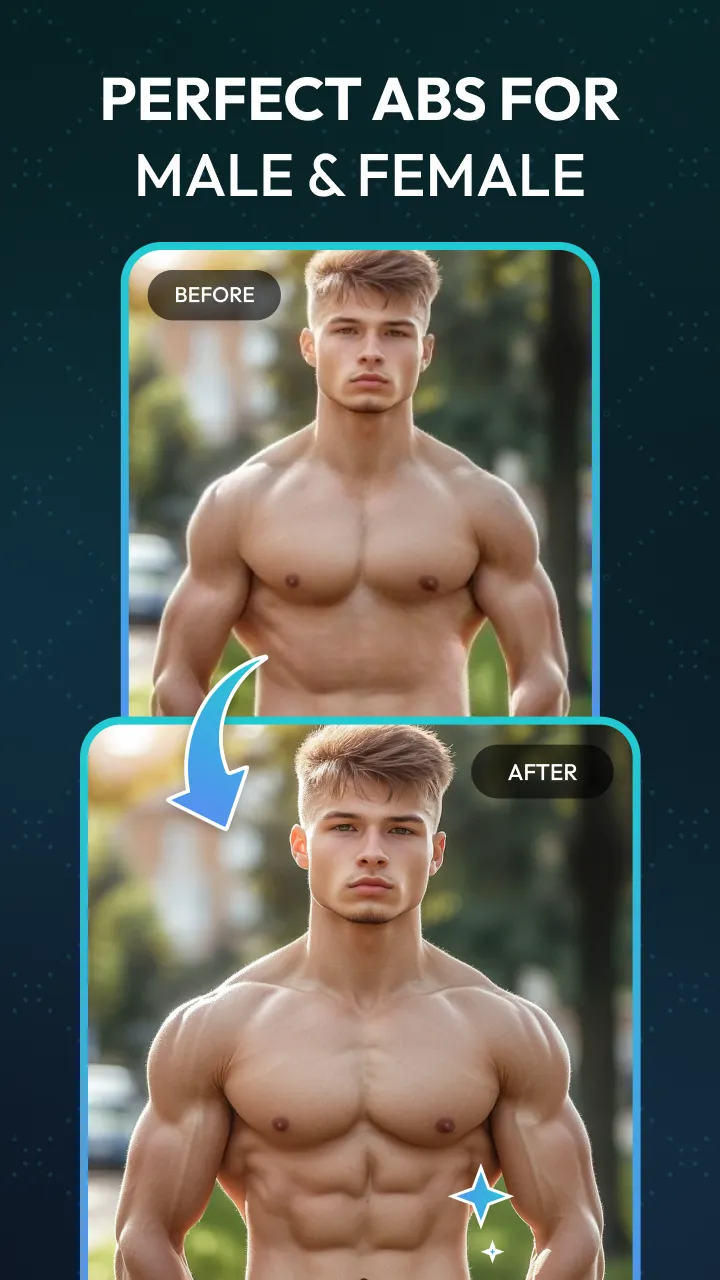 AI Six Packs Abs Photo Editor | Indus Appstore | Screenshot