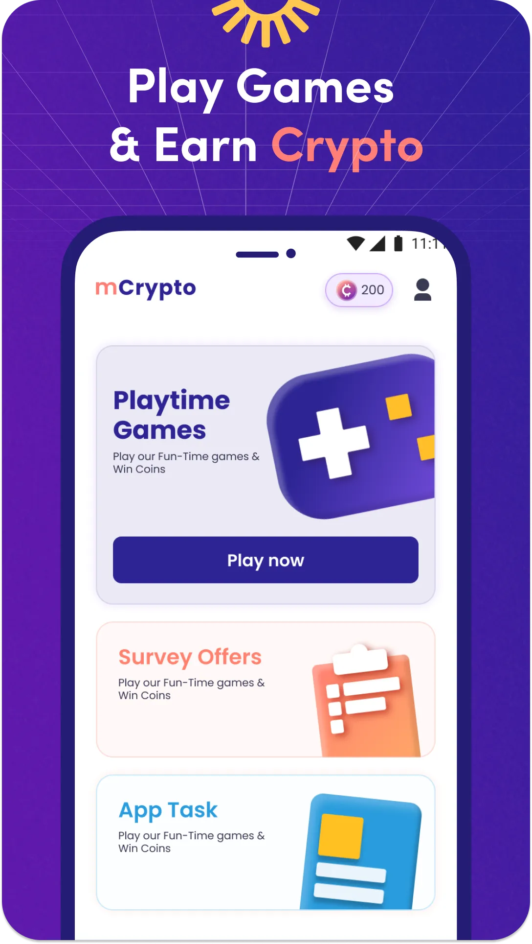 mCrypto: Play to Earn Crypto | Indus Appstore | Screenshot