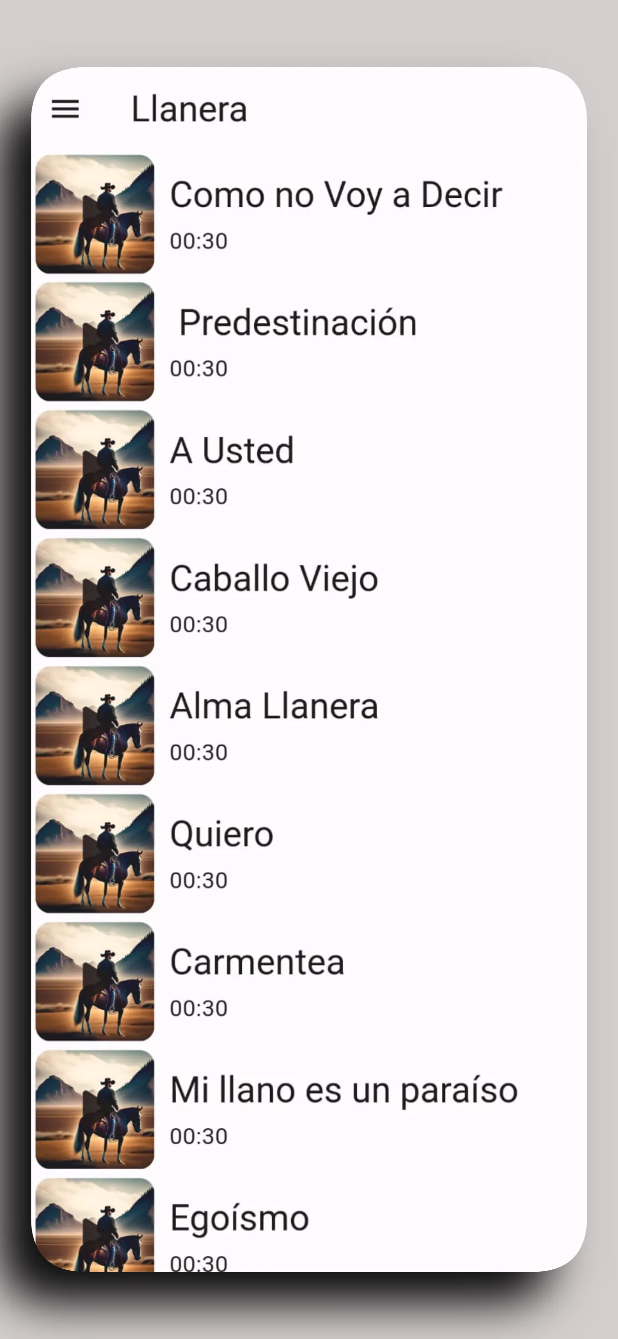 CLassic Llanera Ringtones | Indus Appstore | Screenshot