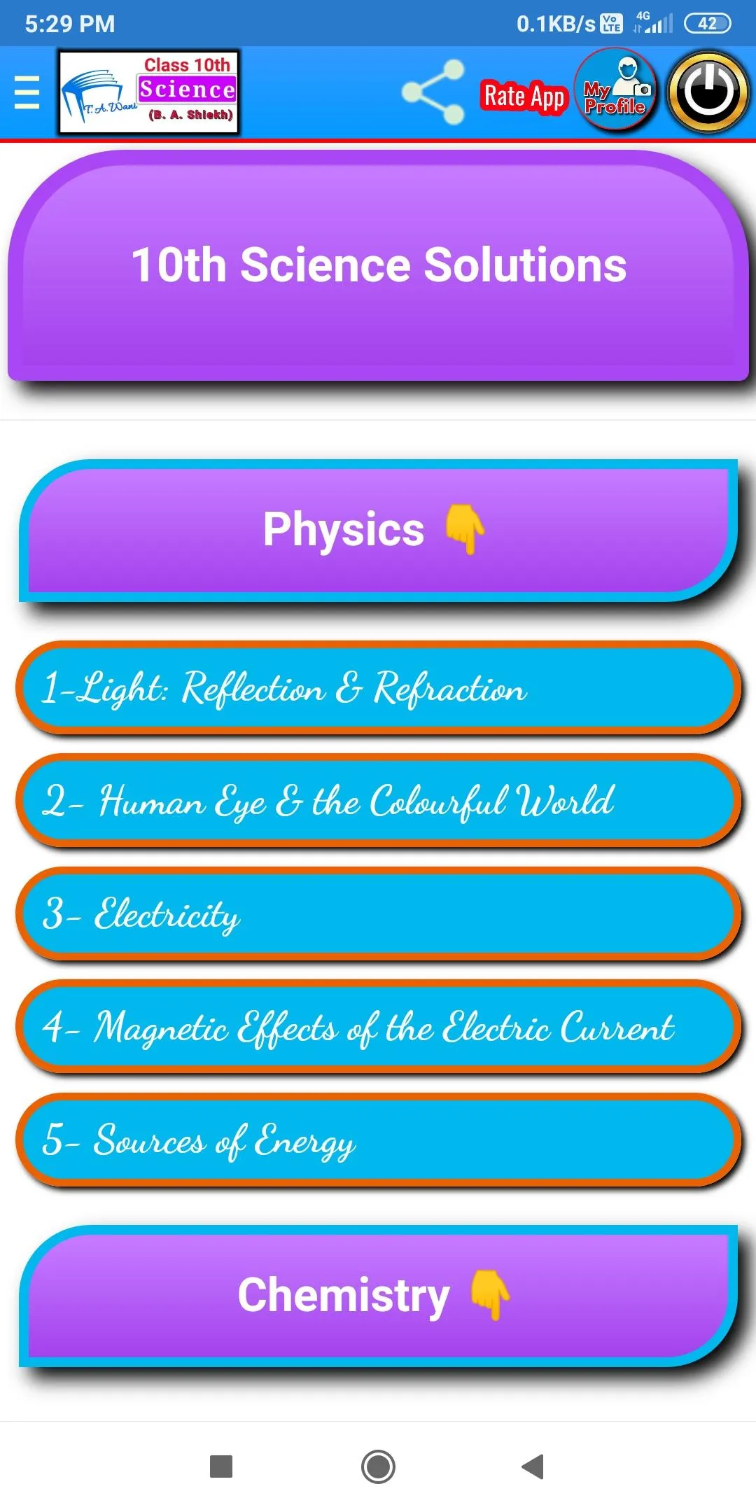 10th Science Solutions | Indus Appstore | Screenshot