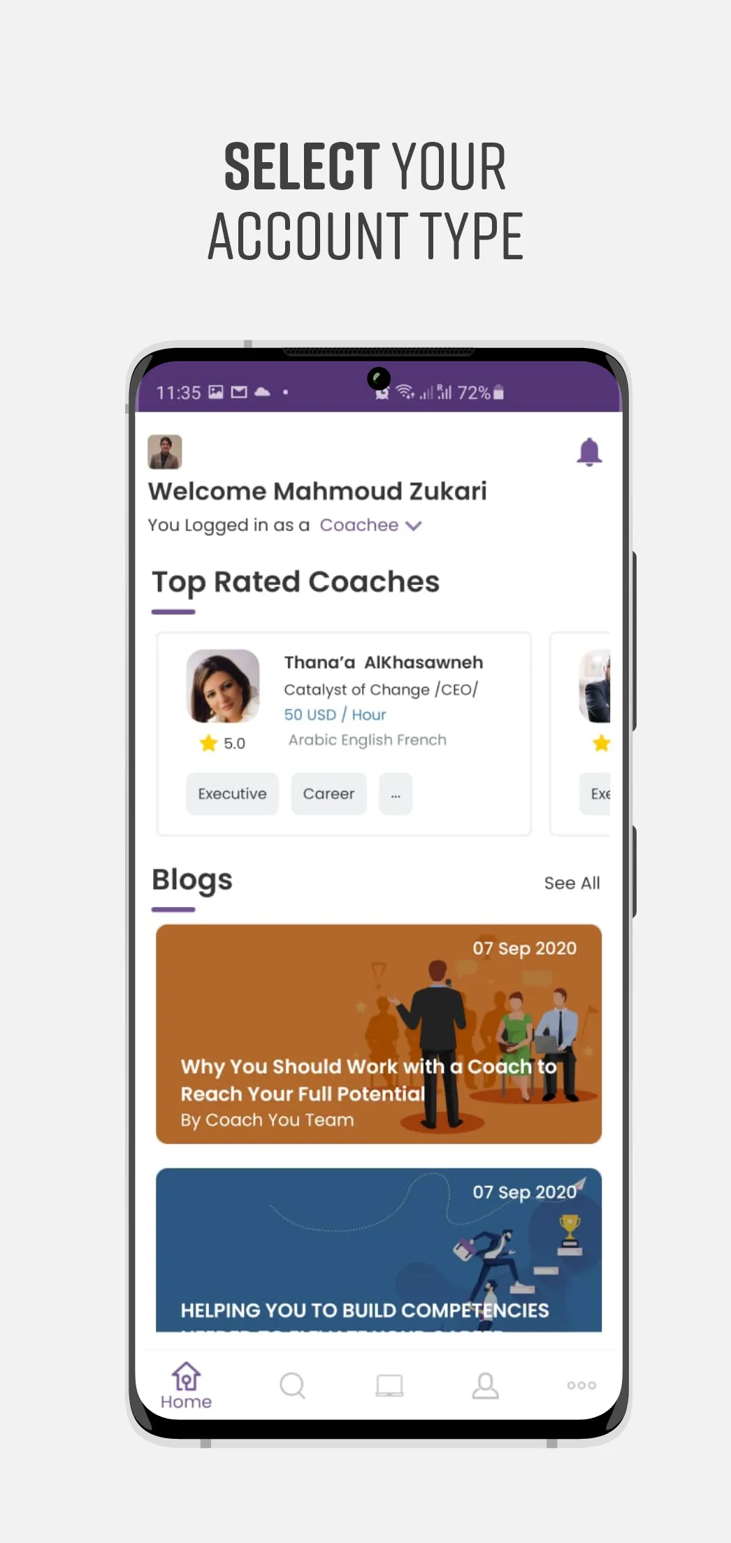 COACH YOU | Indus Appstore | Screenshot