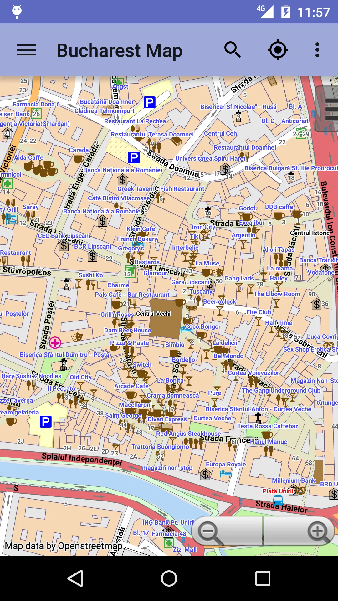 Bucharest Offline City Map | Indus Appstore | Screenshot