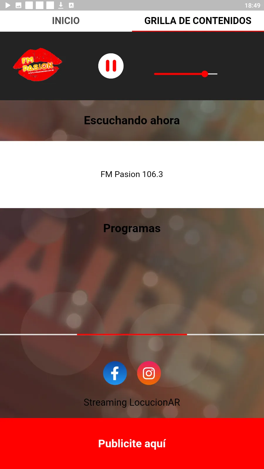 FM Pasion 106.3 | Indus Appstore | Screenshot