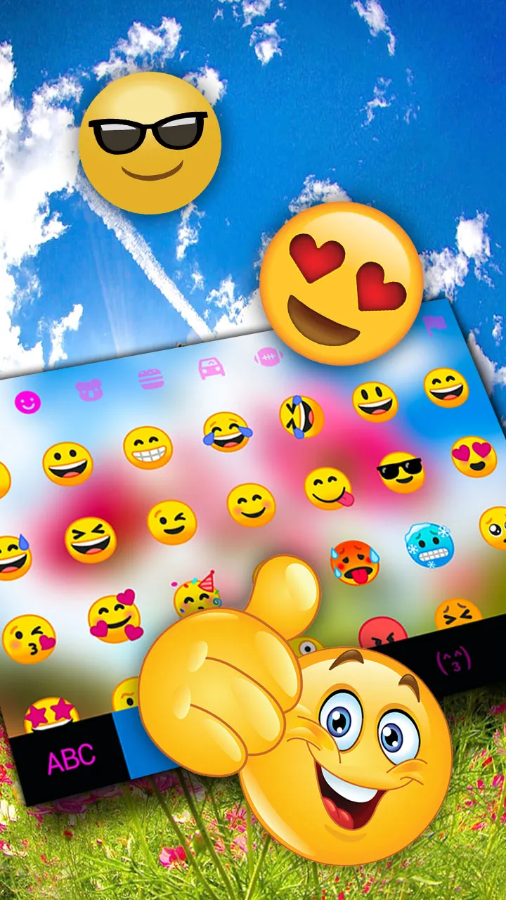 Sunny Flowers Keyboard Backgro | Indus Appstore | Screenshot