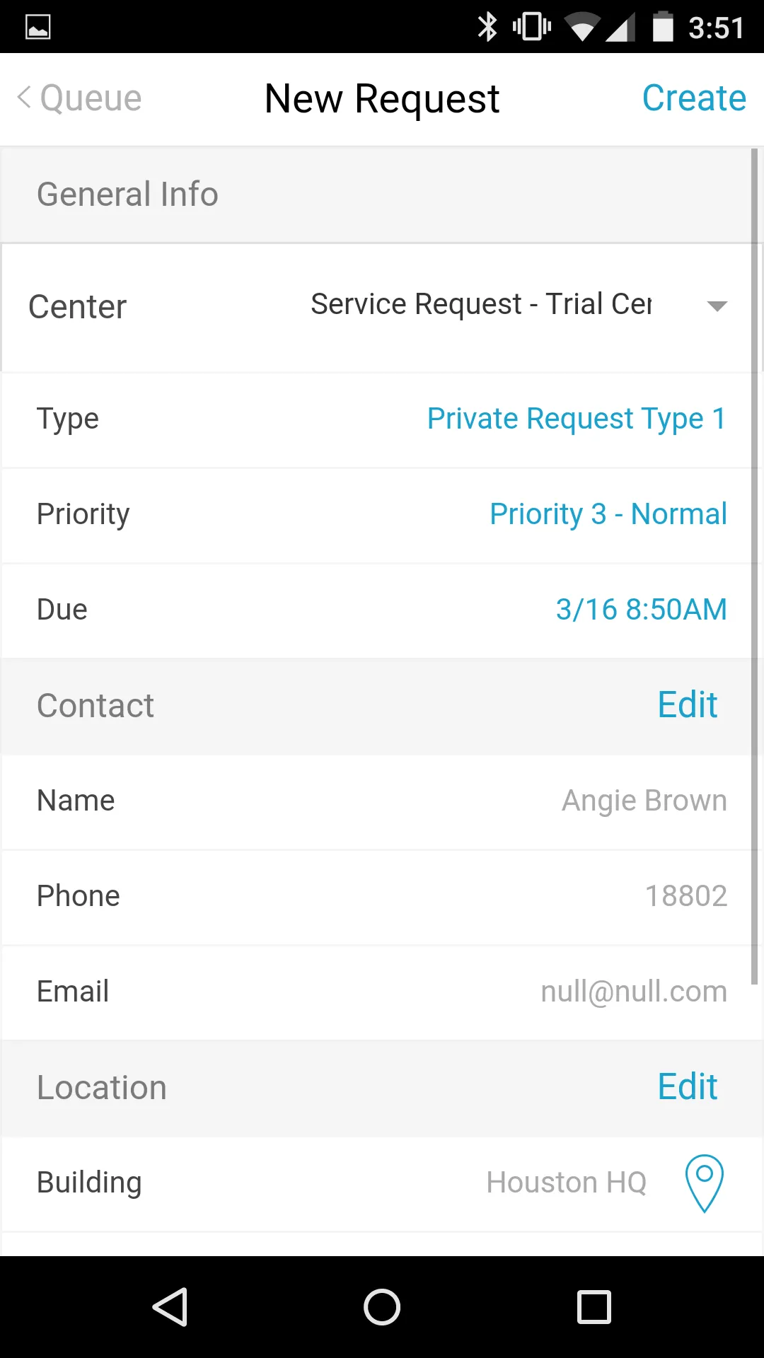 iOffice Service Request | Indus Appstore | Screenshot