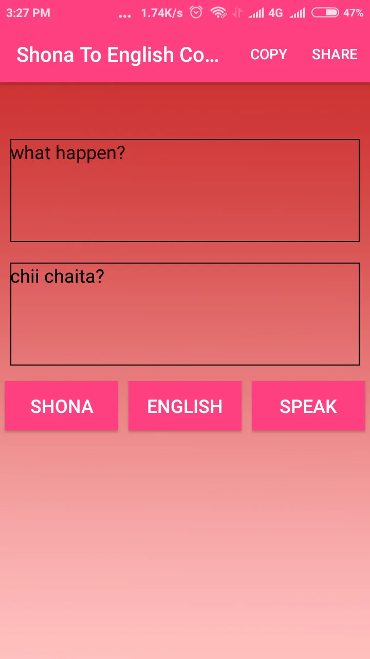 Shona To English Converter | Indus Appstore | Screenshot