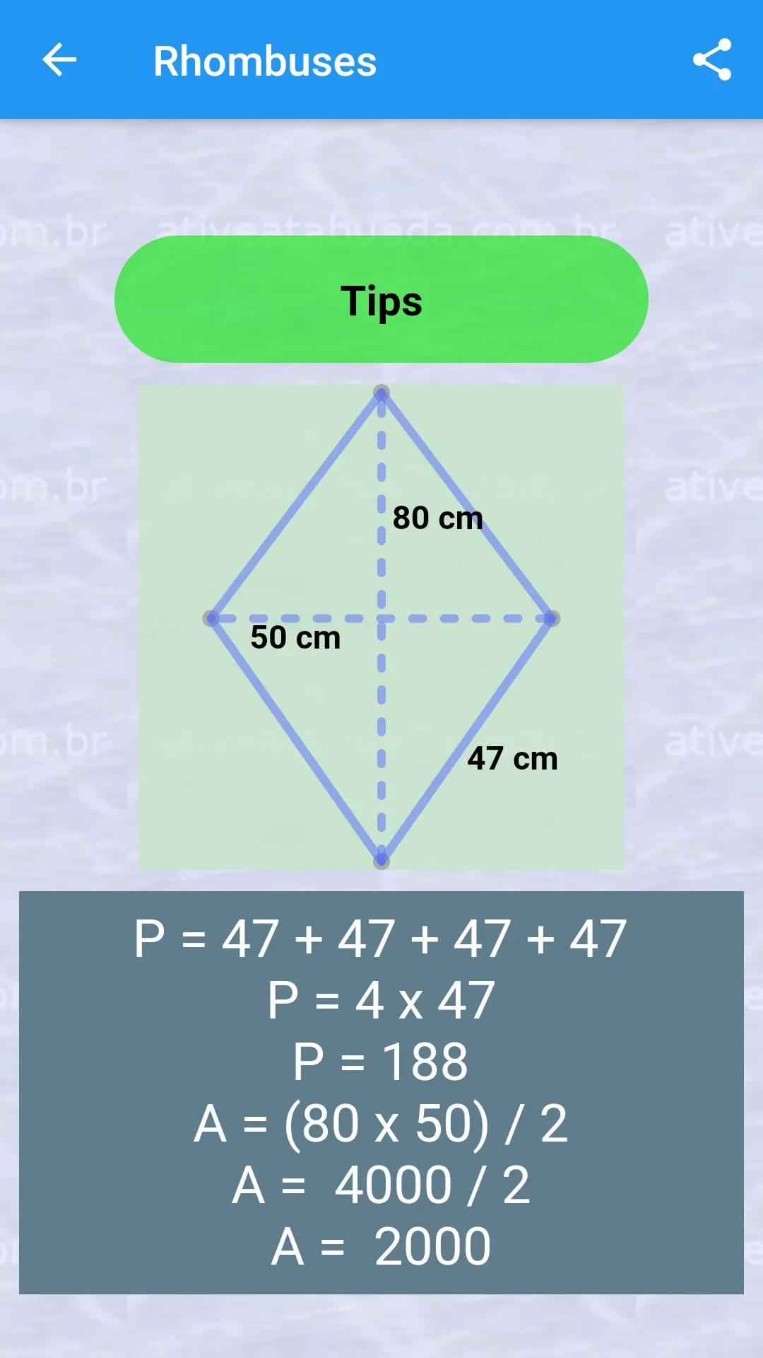 Perimeter and Area | Indus Appstore | Screenshot