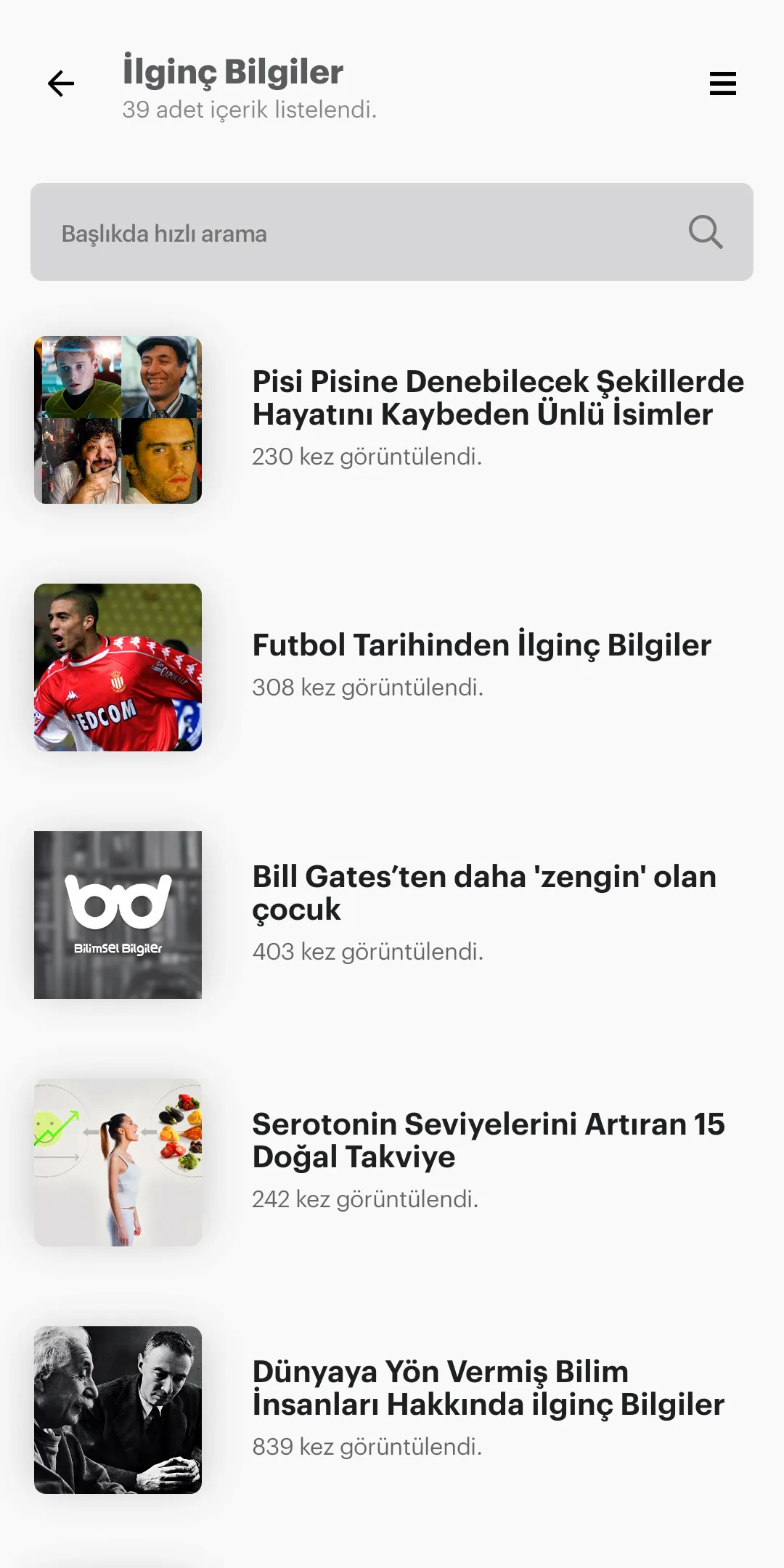 Bilimsel Bilgiler | Indus Appstore | Screenshot