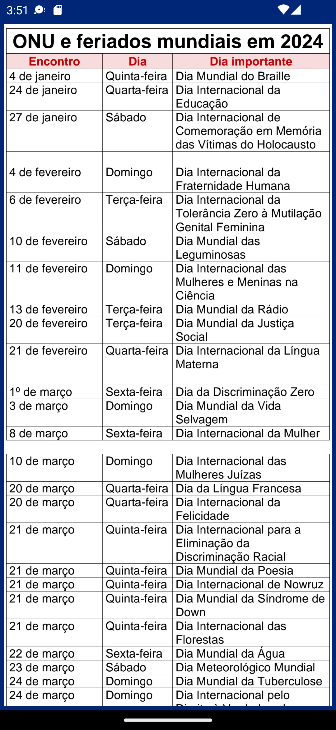 Brasil Calendário 2024 | Indus Appstore | Screenshot