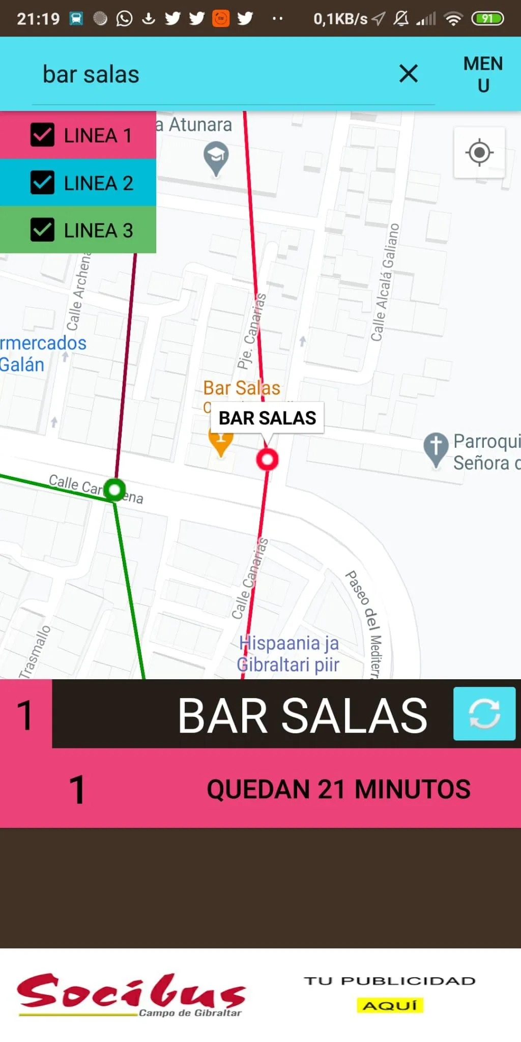 LaLineaEnBus | Indus Appstore | Screenshot