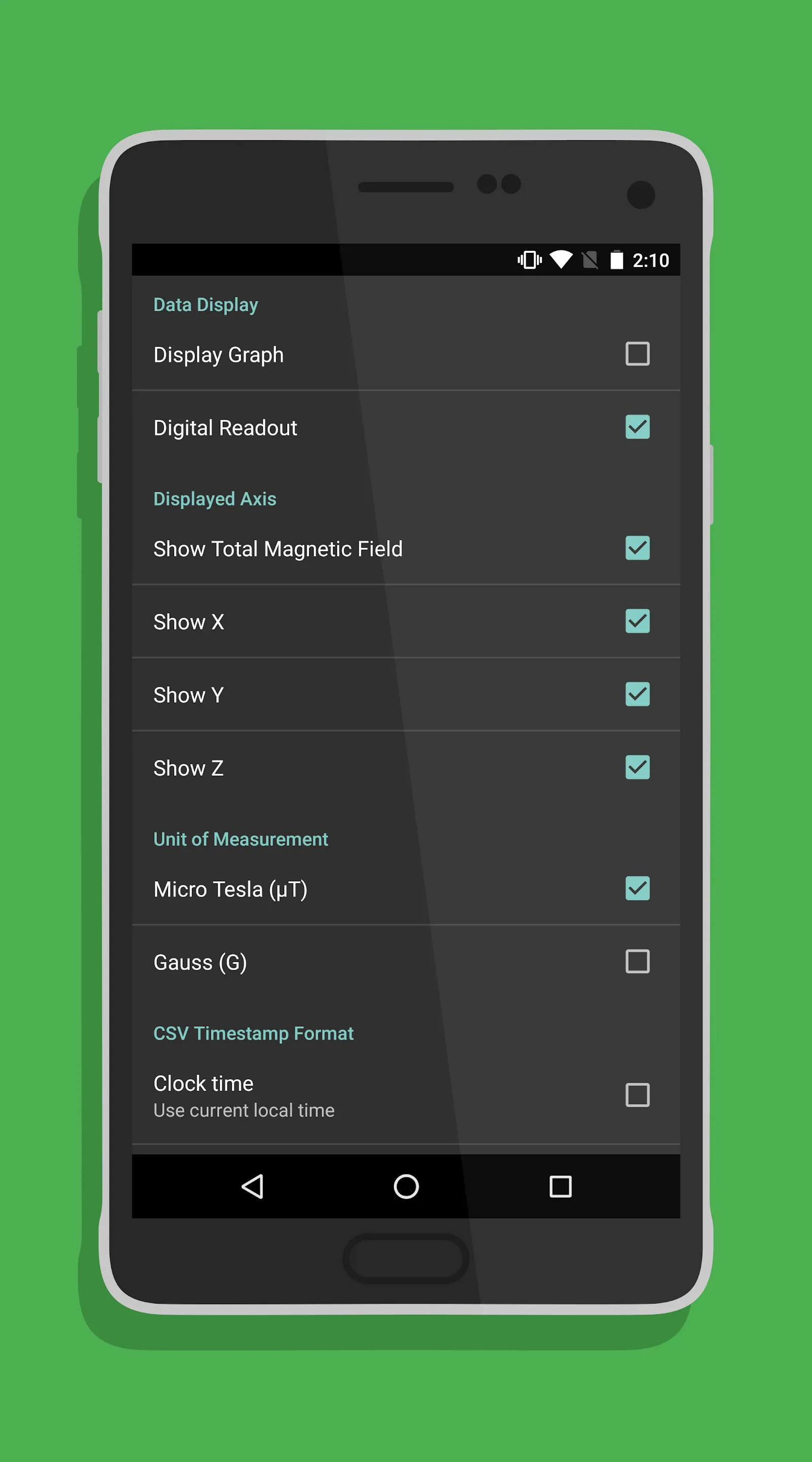 Physics Toolbox Magnetometer | Indus Appstore | Screenshot