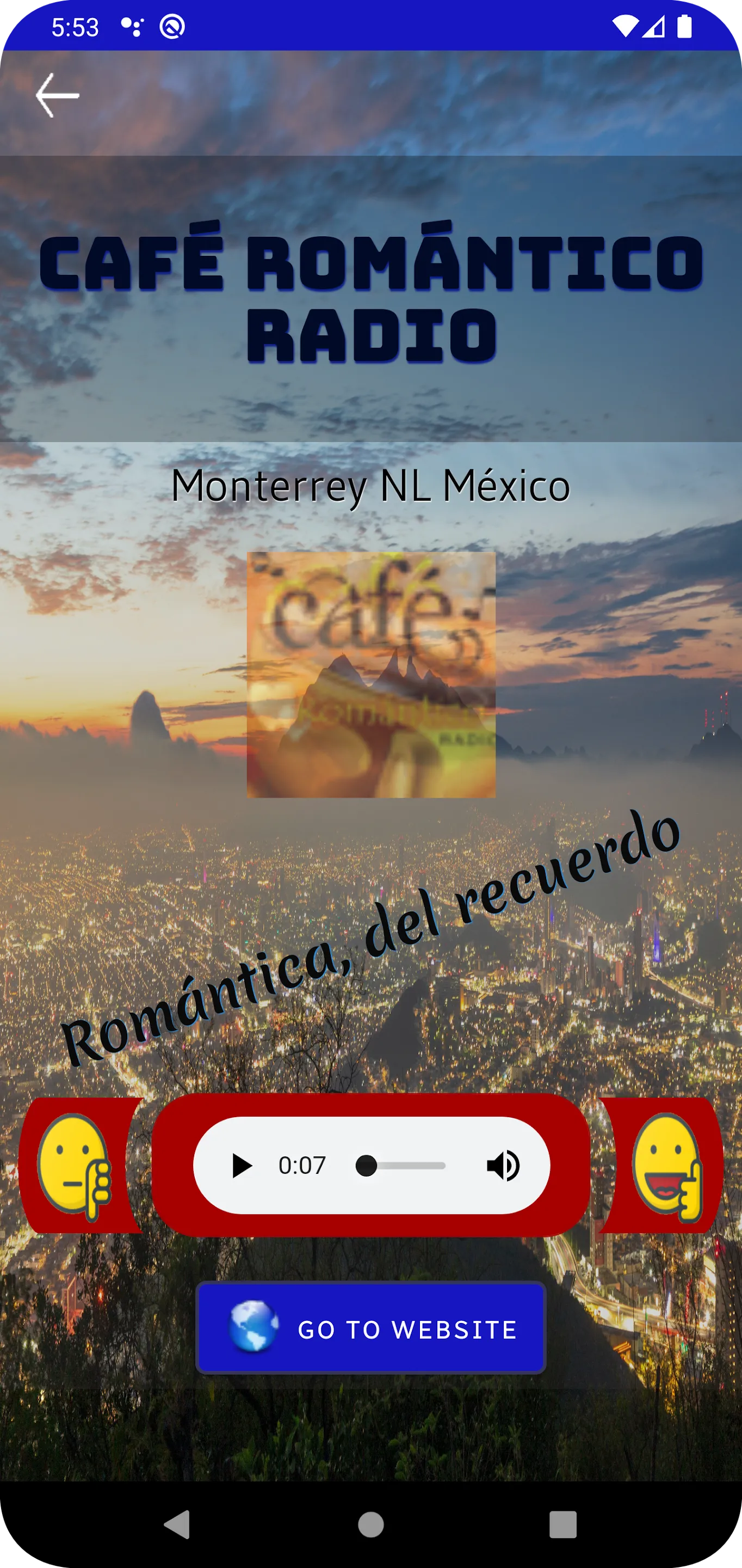 Radio Monterrey Nuevo Leon | Indus Appstore | Screenshot