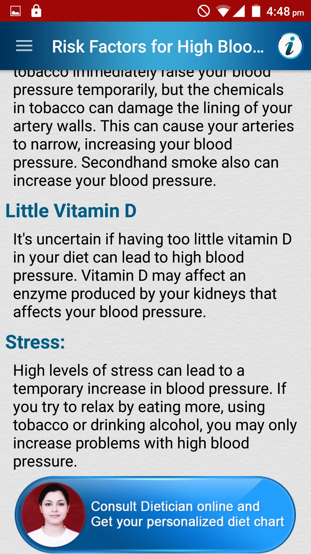 High Blood Pressure Diet Tips | Indus Appstore | Screenshot