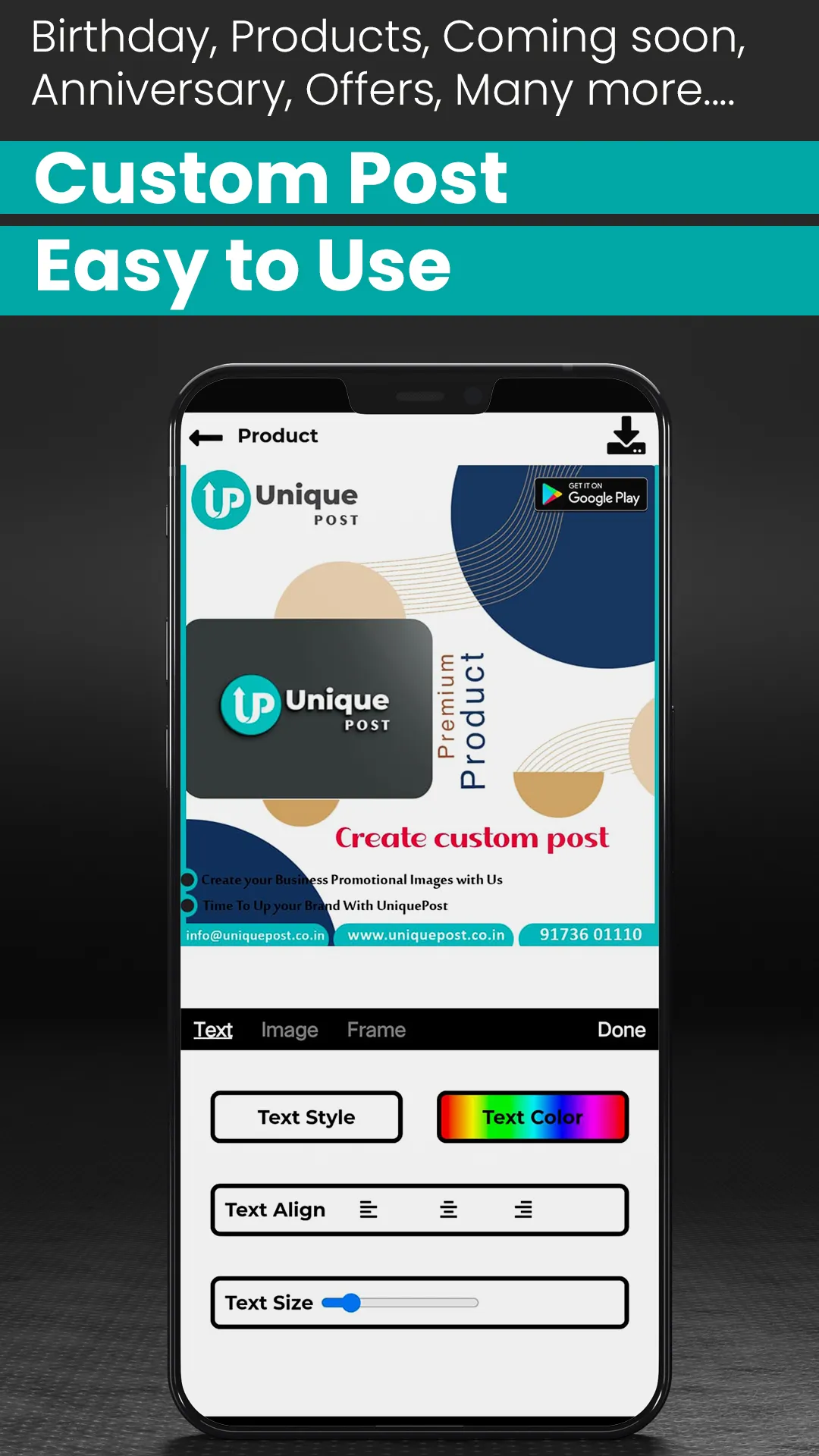 Unique Post: Make Image, Video | Indus Appstore | Screenshot