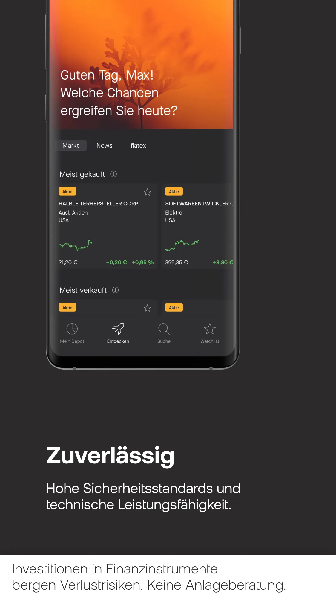 flatex next AT: Aktien und ETF | Indus Appstore | Screenshot