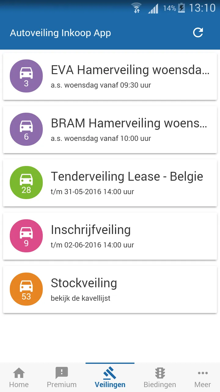 Inkoop App Autoveiling.nl | Indus Appstore | Screenshot