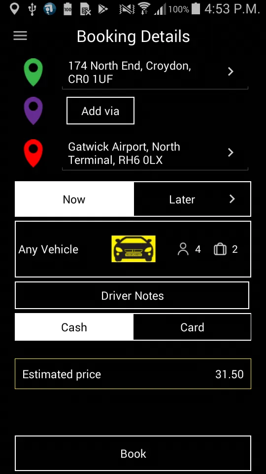 Roadrunners Minicabs | Indus Appstore | Screenshot