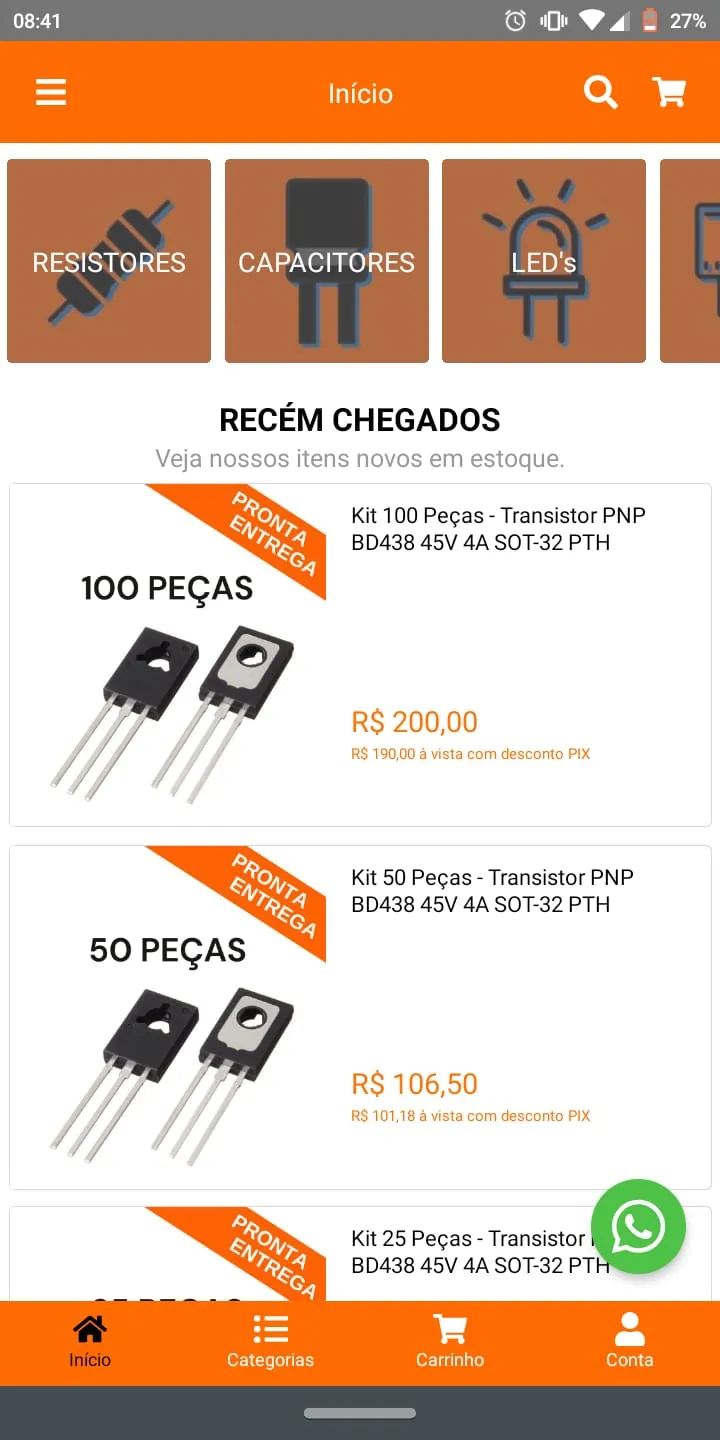 Achei Componentes Eletrônicos | Indus Appstore | Screenshot