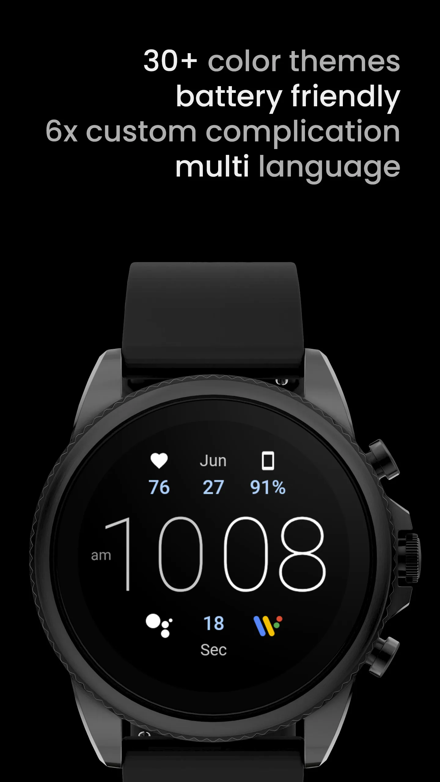 Simple Digital: Watch face | Indus Appstore | Screenshot