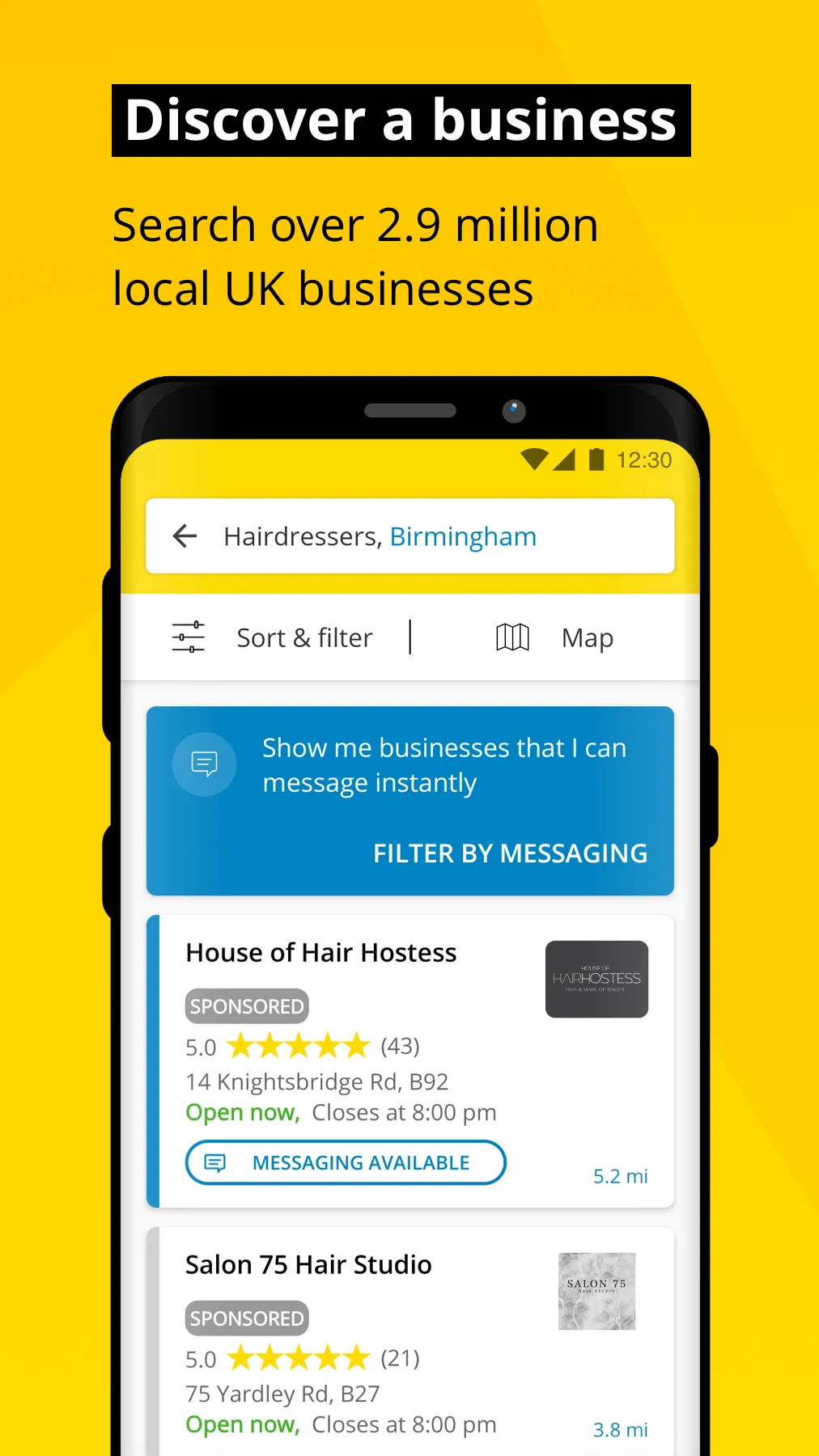 Yell - Find Local Businesses | Indus Appstore | Screenshot