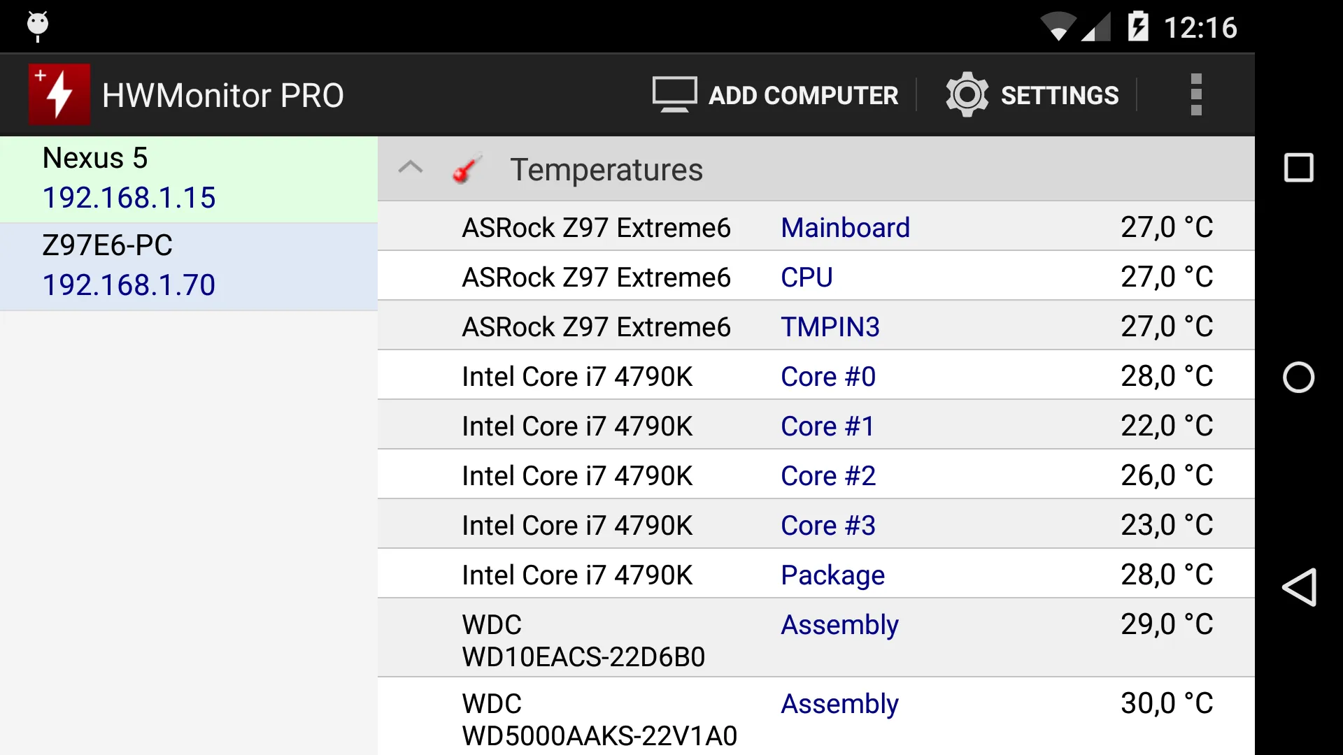 HWMonitor PRO | Indus Appstore | Screenshot