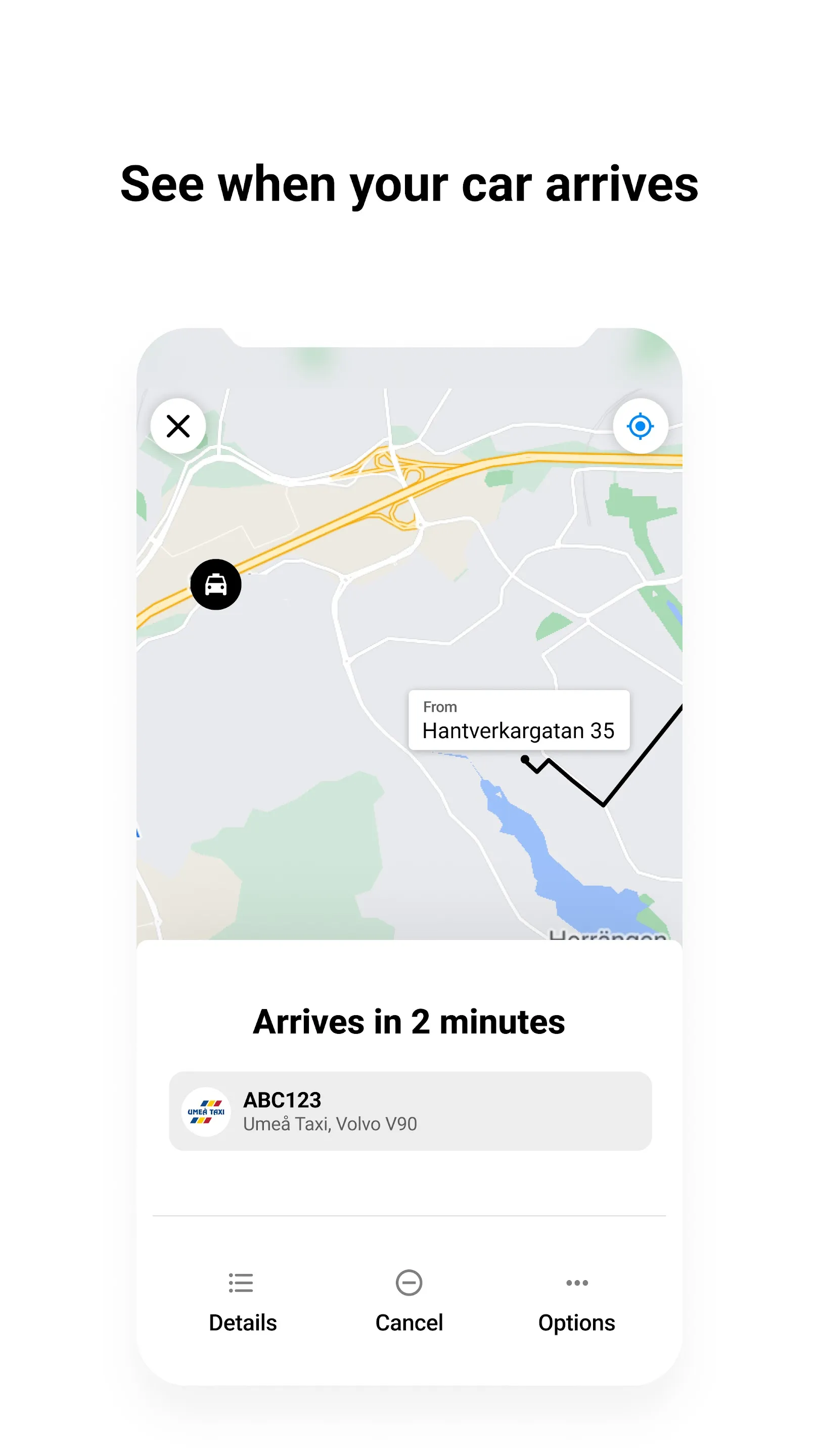 Umeå Taxi | Indus Appstore | Screenshot