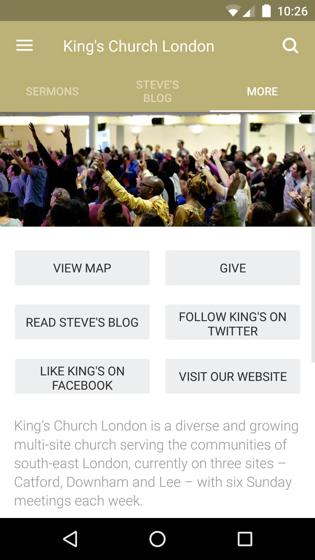 King's Church London | Indus Appstore | Screenshot