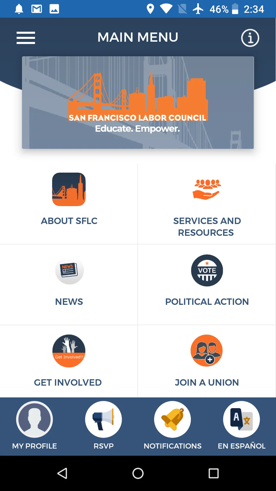 SF Labor Council | Indus Appstore | Screenshot