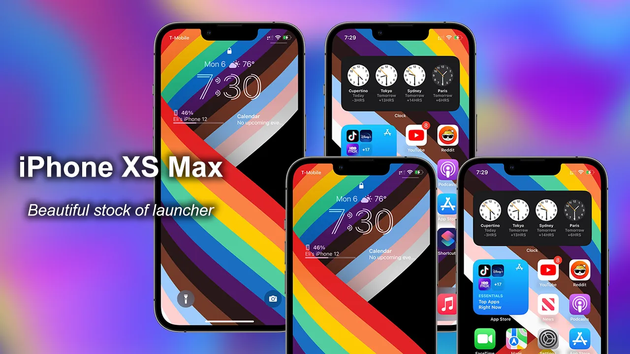 iPhone XS Max Launcher 2024 | Indus Appstore | Screenshot