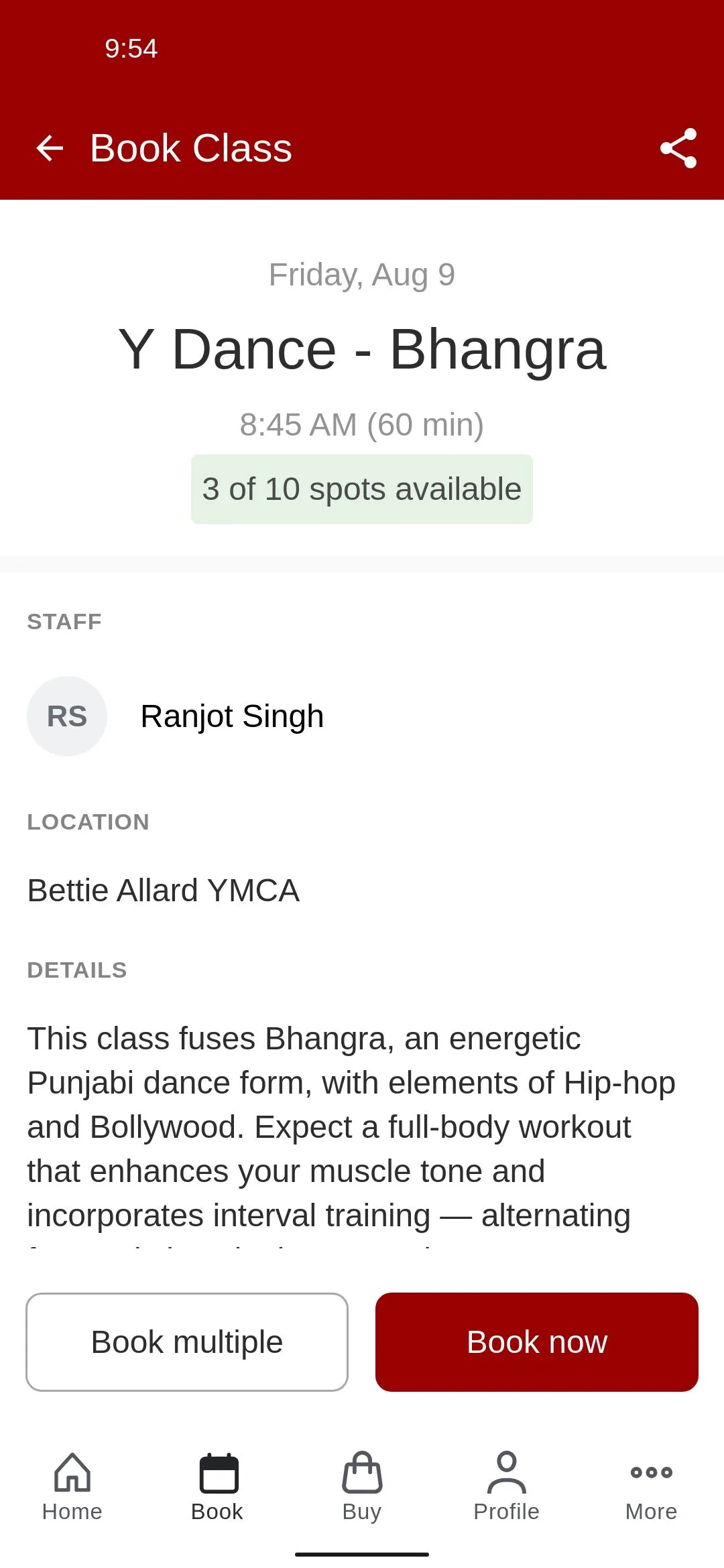 YMCA BC | Indus Appstore | Screenshot