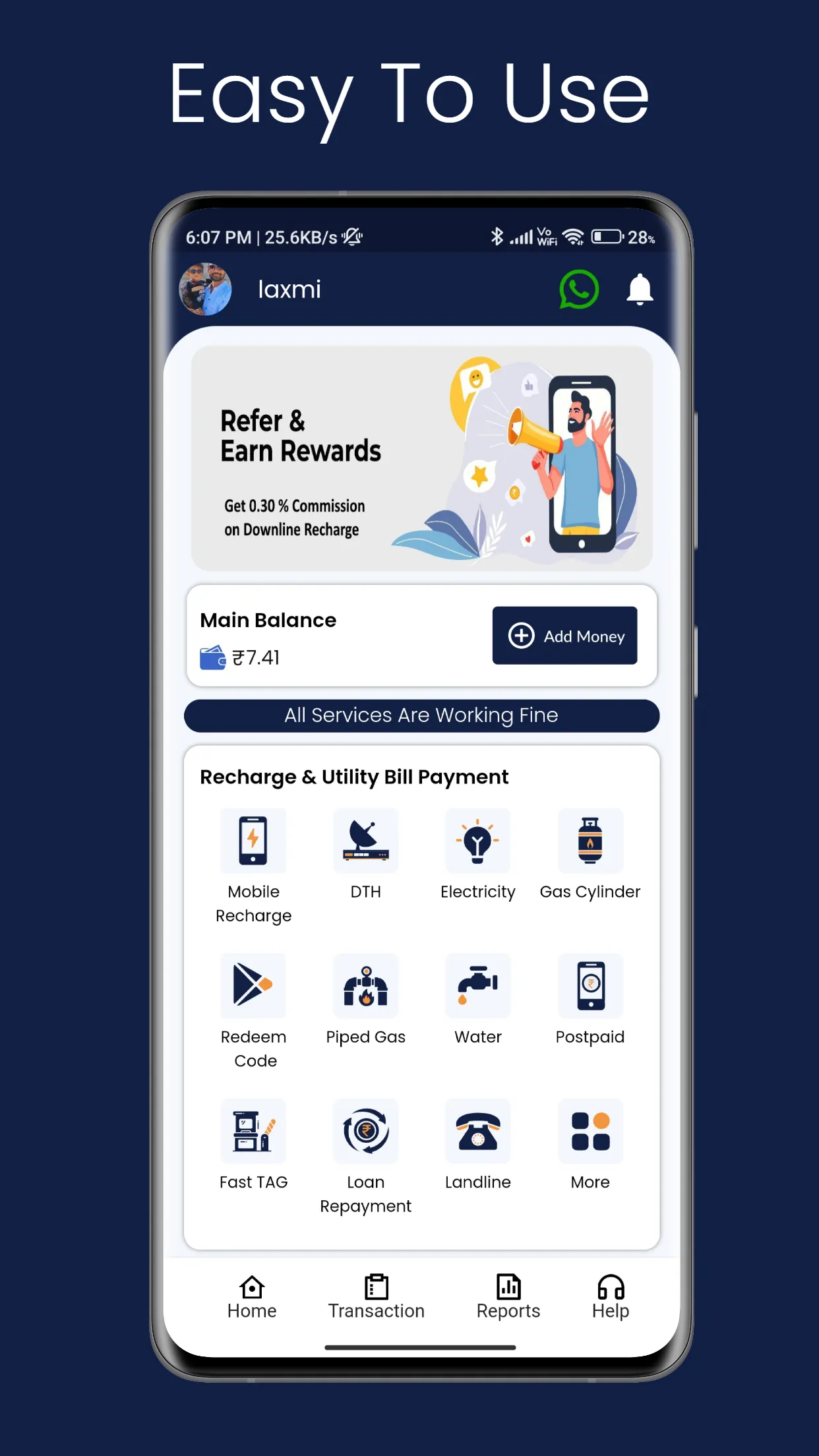 laxmi Recharge & Bill Payment | Indus Appstore | Screenshot