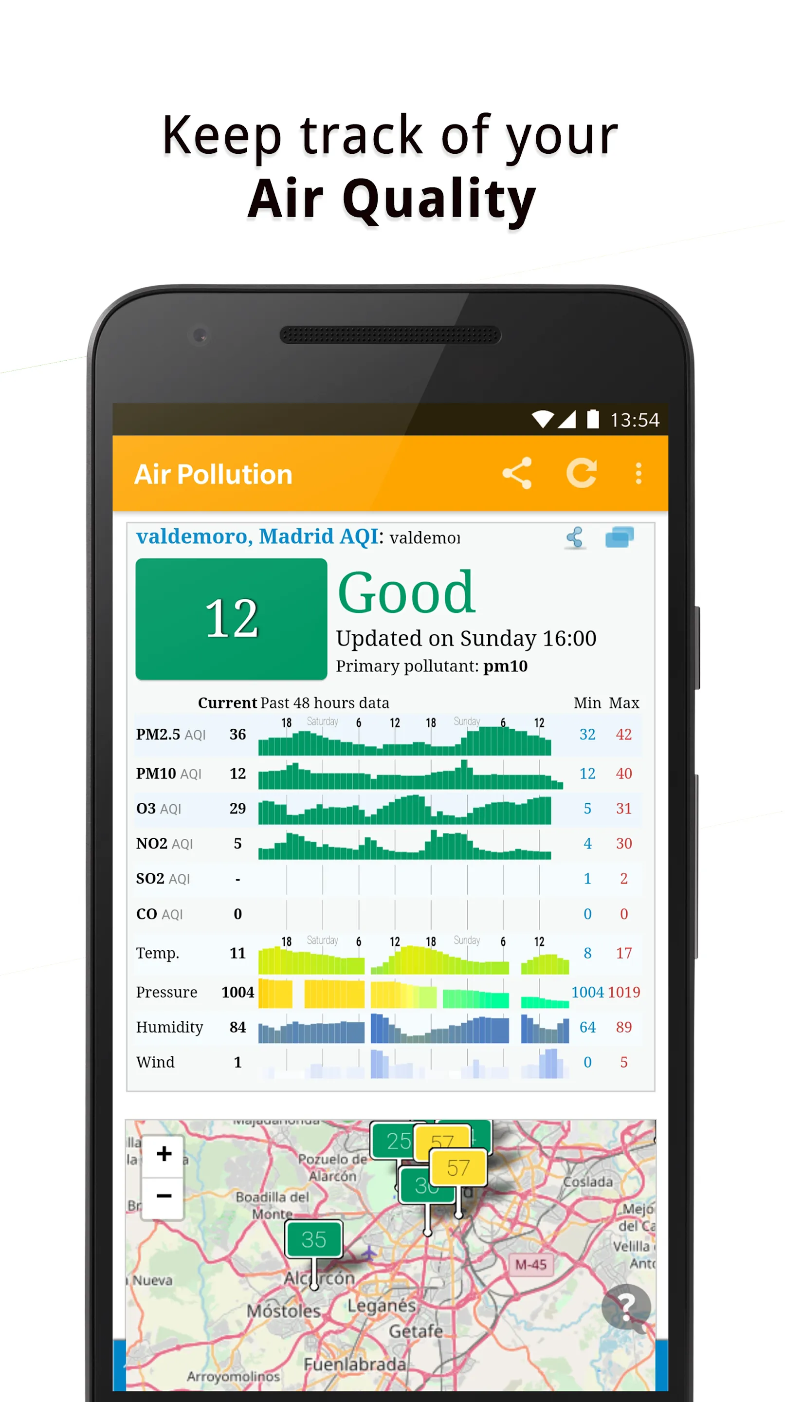 Air Quality Index Worldwide | Indus Appstore | Screenshot