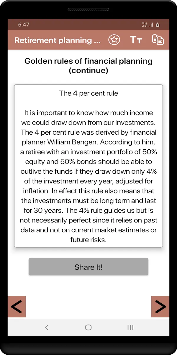 Retirement planning guide | Indus Appstore | Screenshot