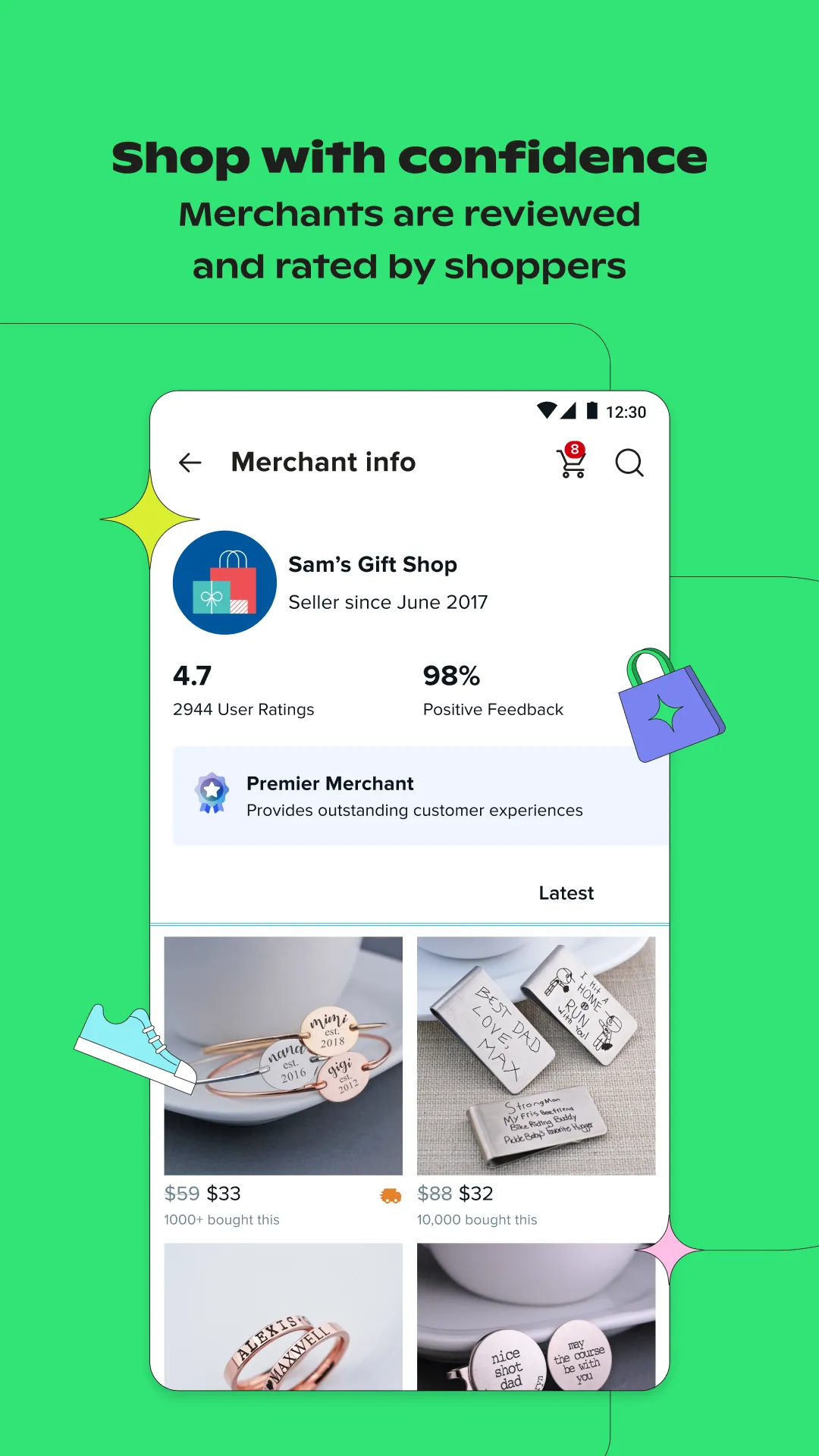 Wish: Shop and Save | Indus Appstore | Screenshot