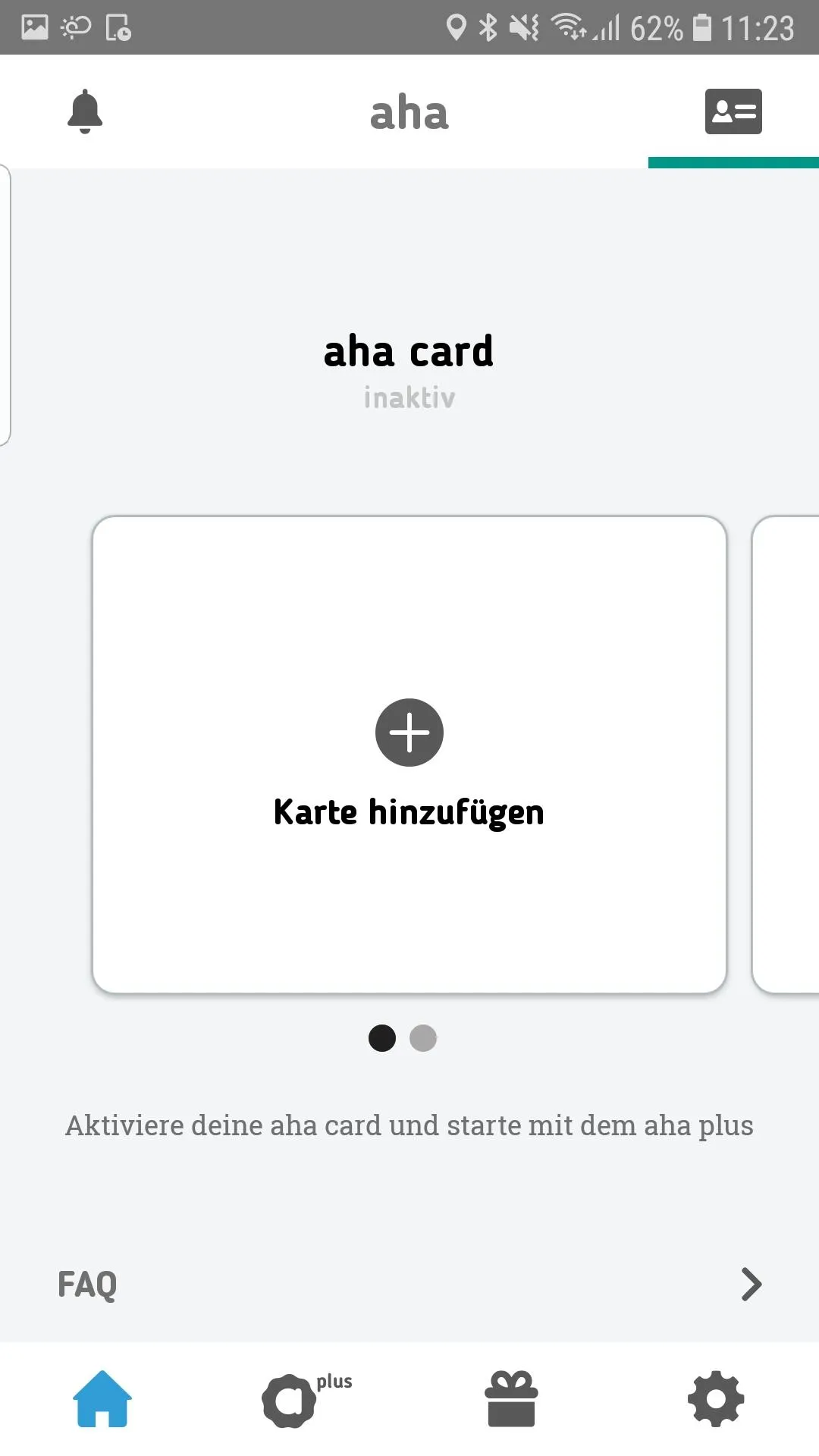 aha info | card | plus | Indus Appstore | Screenshot