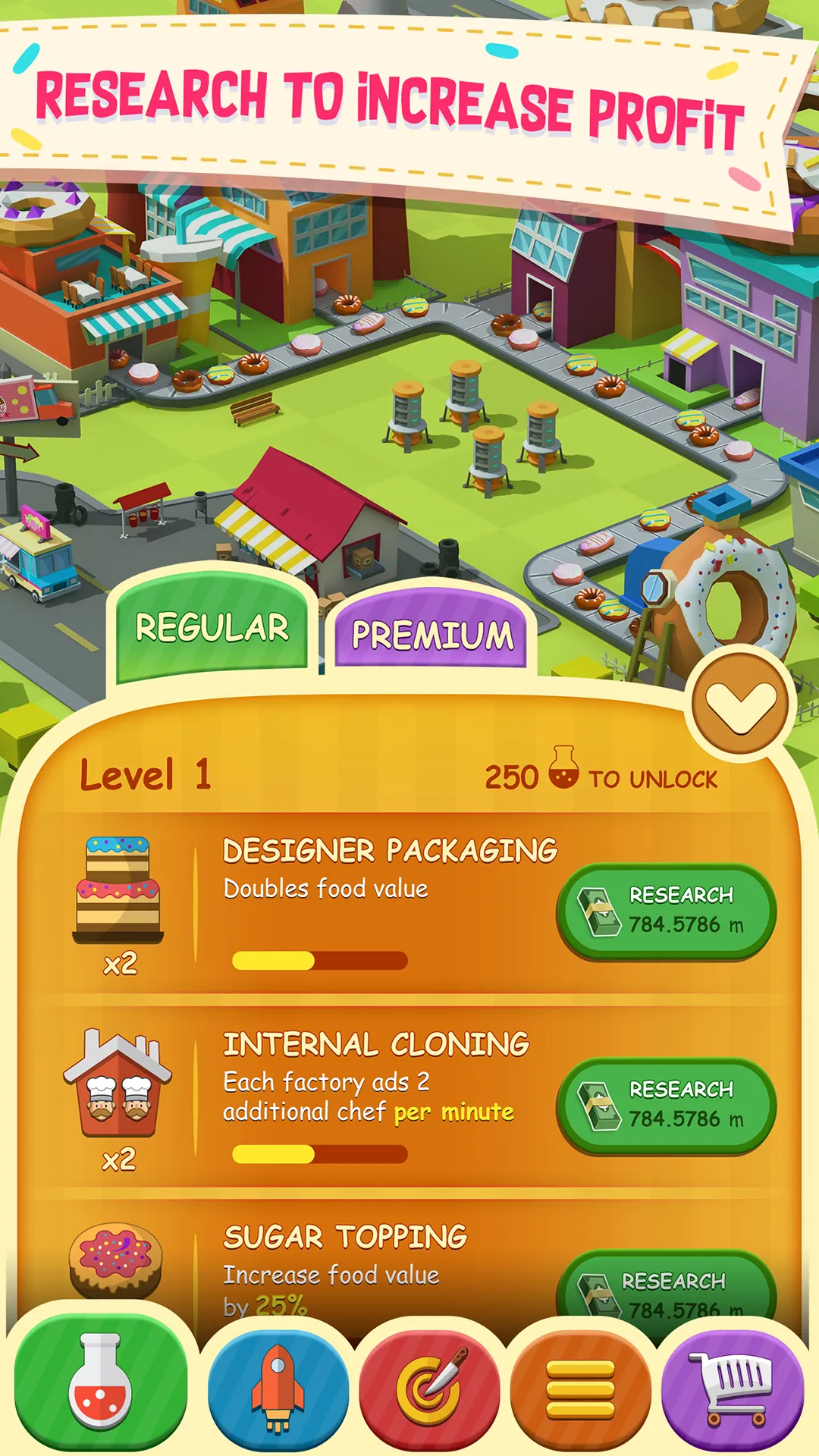 Donut Factory Tycoon Games | Indus Appstore | Screenshot