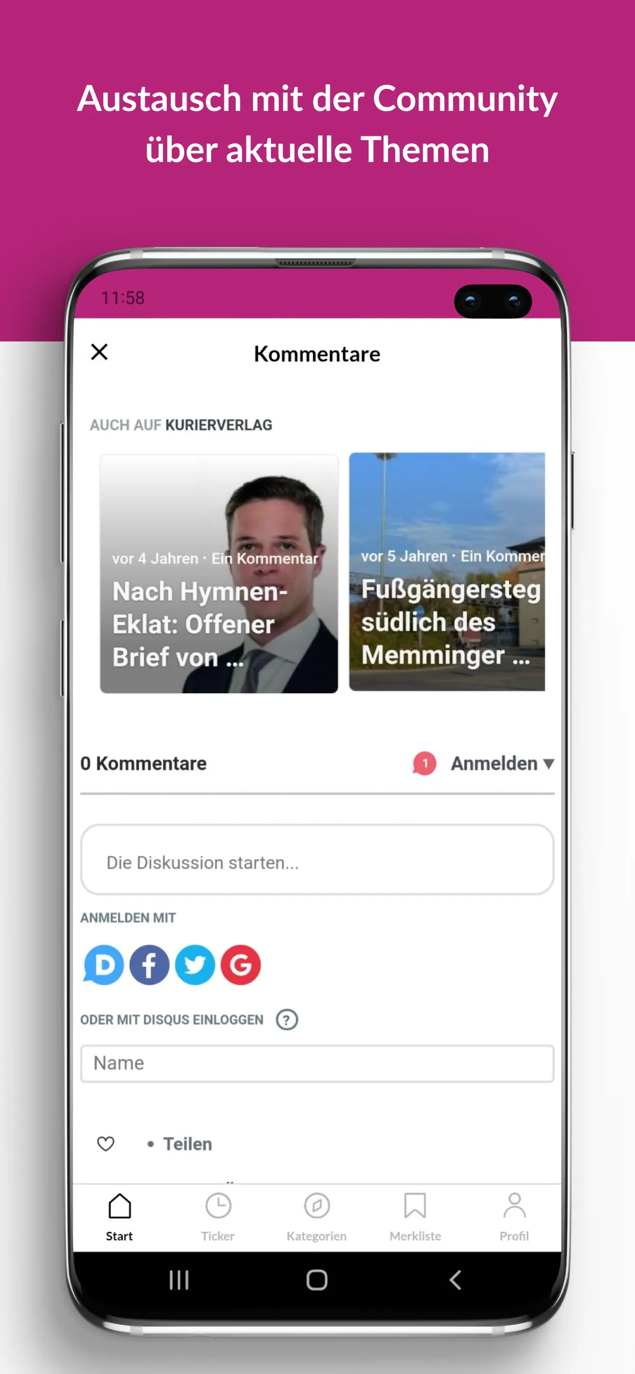 KURIER VERLAG | Indus Appstore | Screenshot