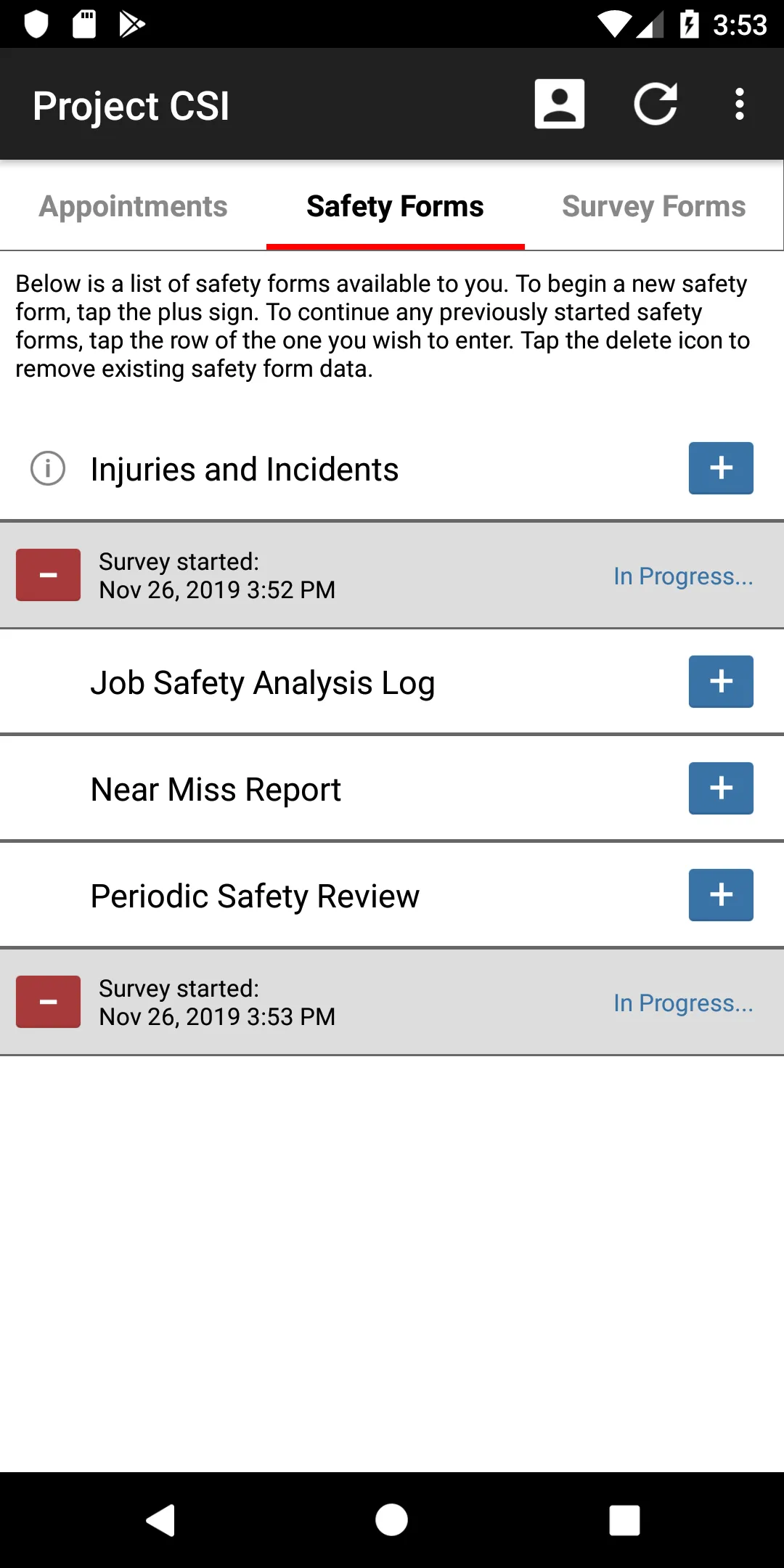 Project CSI Survey | Indus Appstore | Screenshot