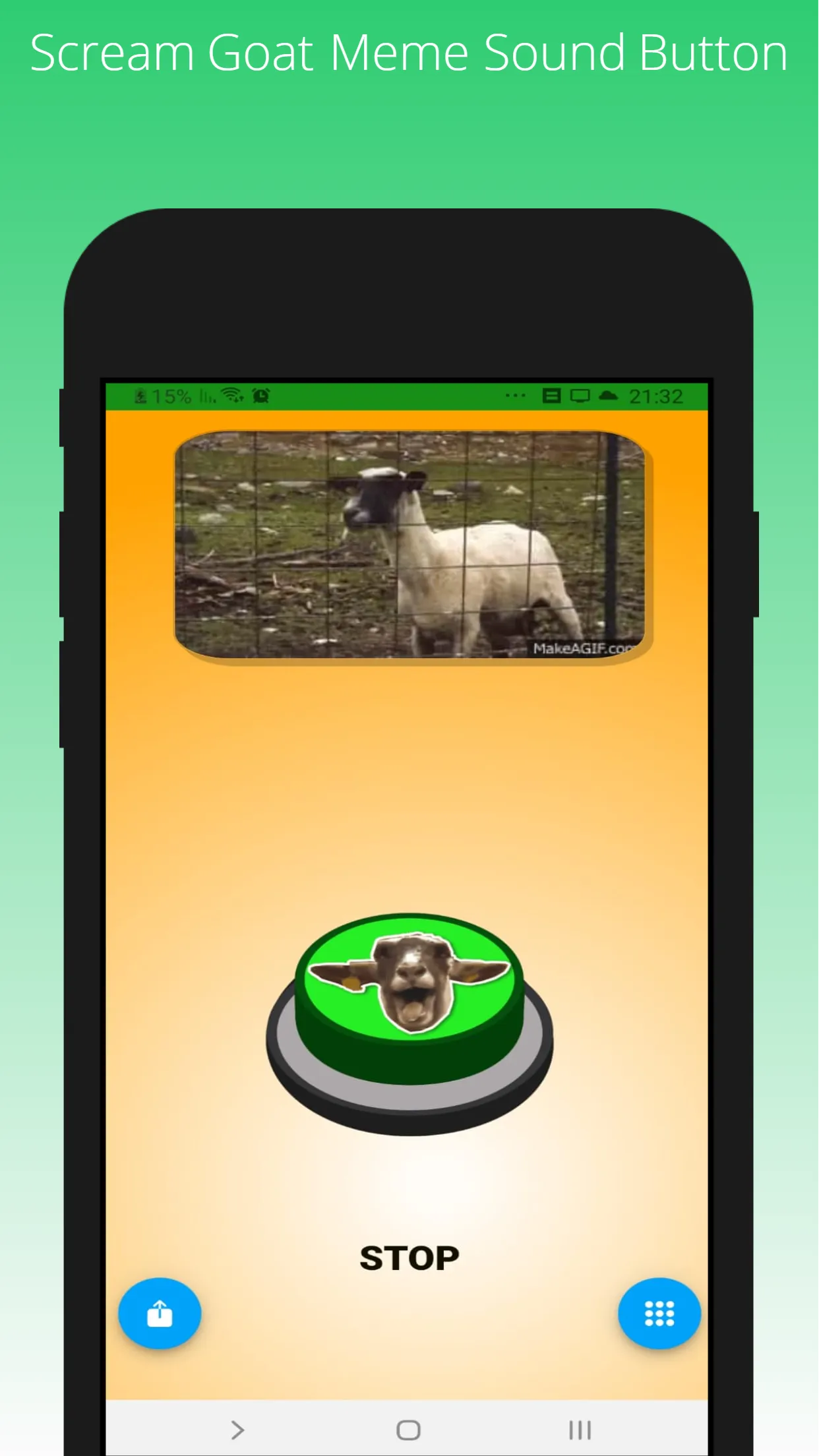 Scream Goat Meme Sound Button | Indus Appstore | Screenshot