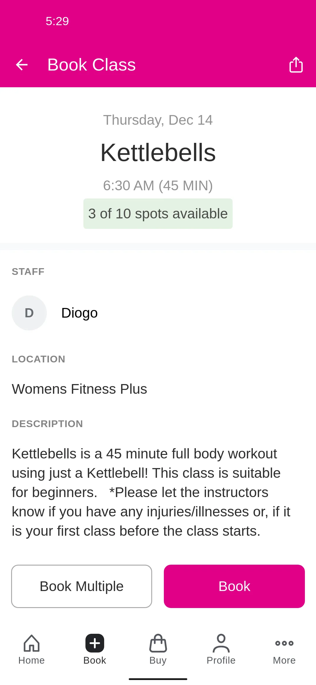 Womens Fitness Gyms Ireland | Indus Appstore | Screenshot