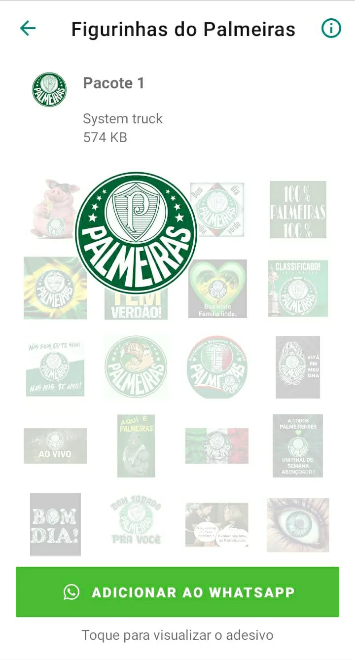 Figurinhas do Palmeiras | Indus Appstore | Screenshot