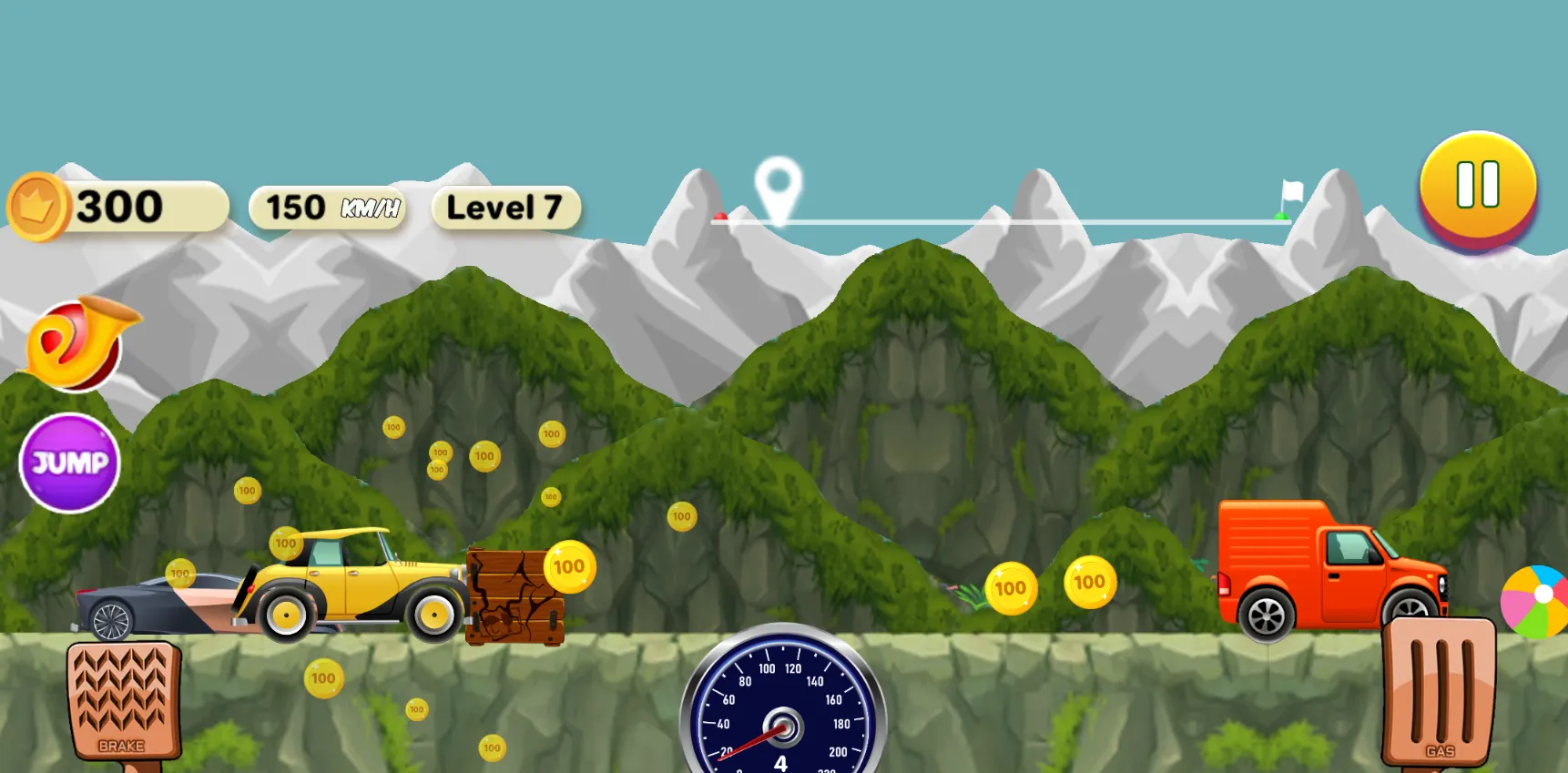 Mountain Hill Climb Car Racer | Indus Appstore | Screenshot