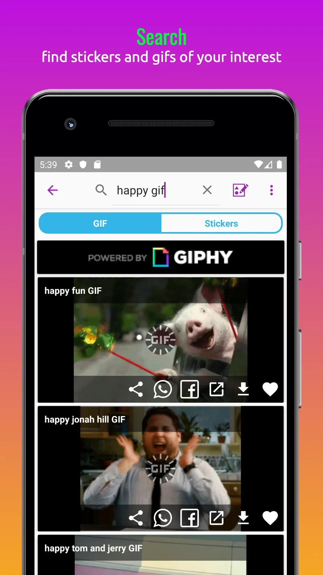 GIF Search & Maker, Video to G | Indus Appstore | Screenshot