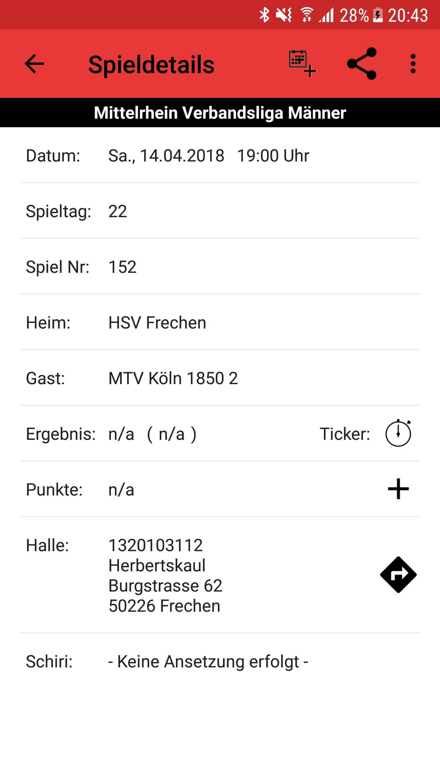 HSV Frechen | Indus Appstore | Screenshot